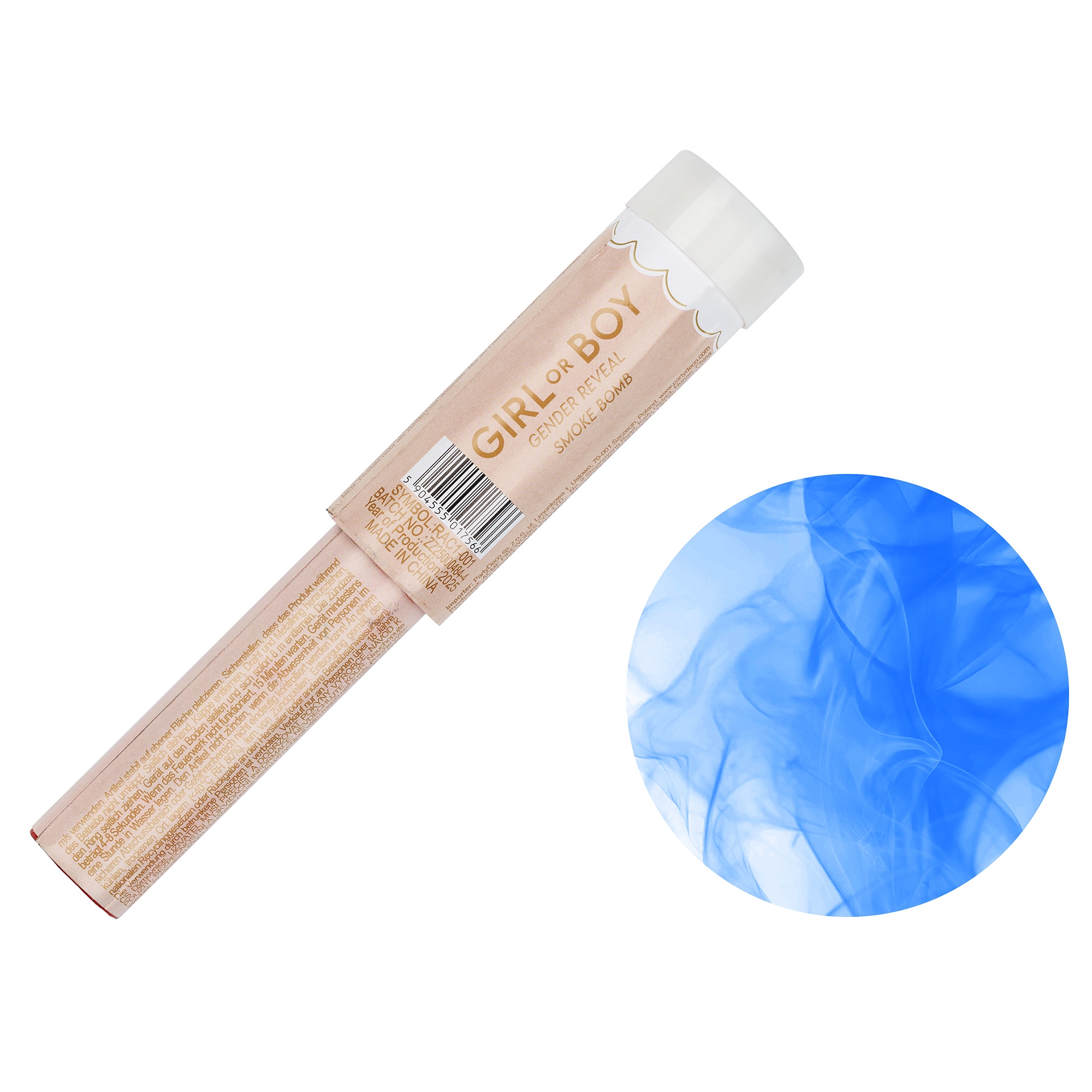 5er Set Rauchbomben "It´s a Boy" Blau