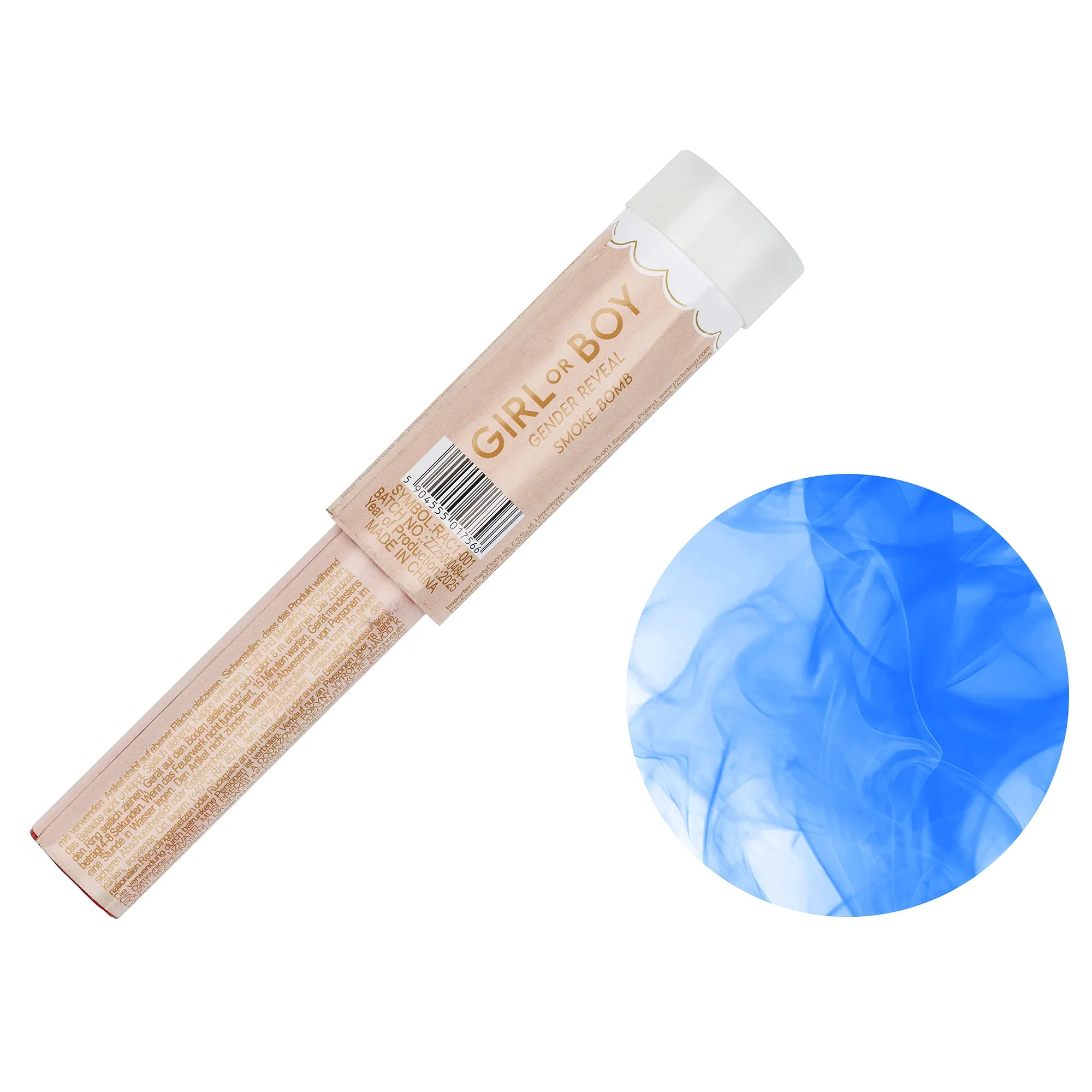 5er Set Rauchbomben "It´s a Boy" Blau