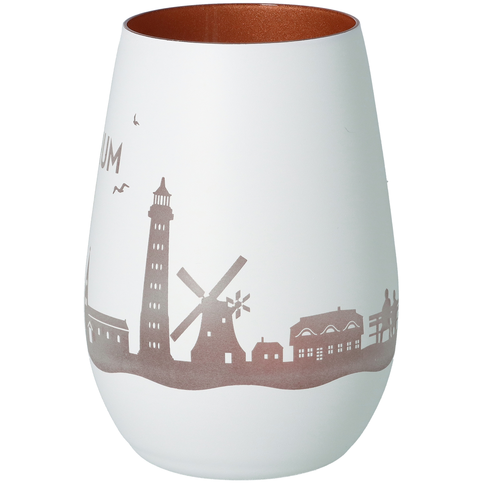 Windlicht Skyline Amrum Weiß/Bronze Windlicht Skyline Amrum Weiß/Bronze