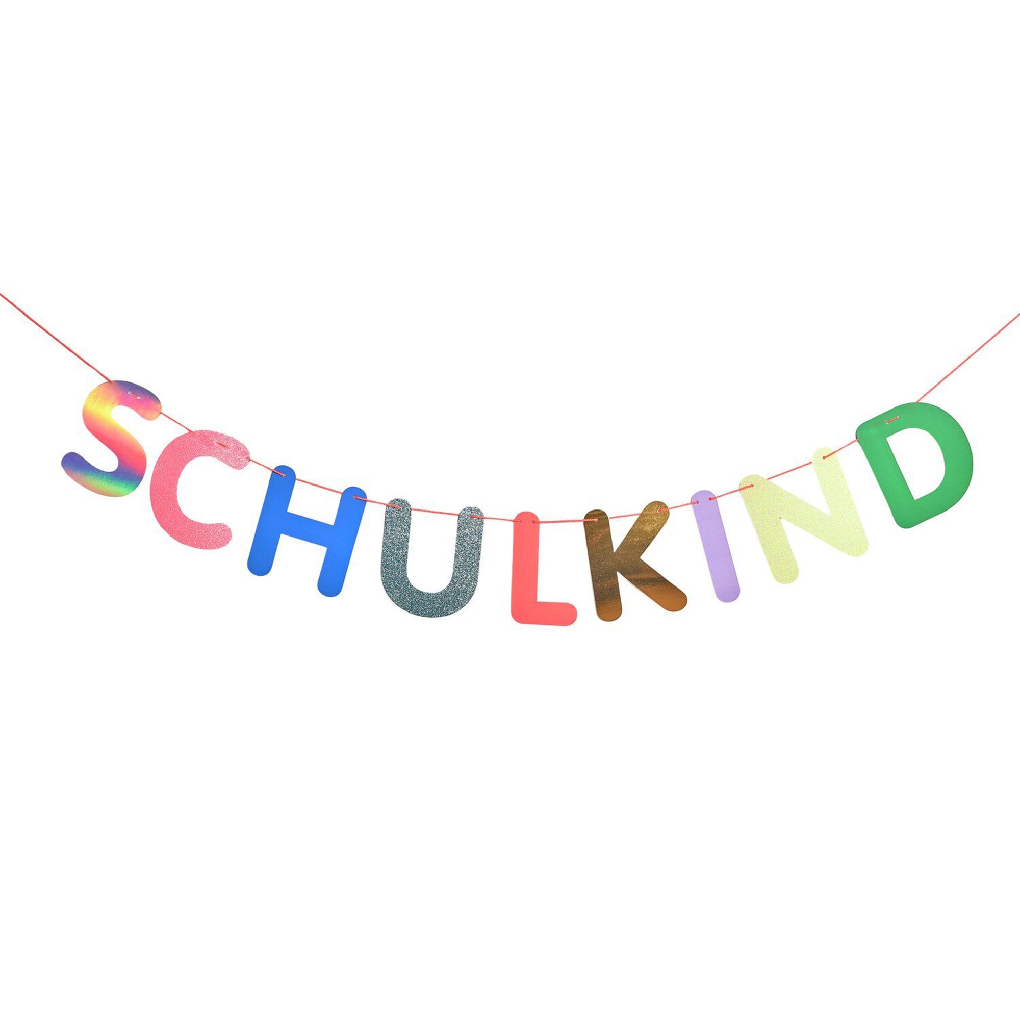 Girlande "Schulkind" Text