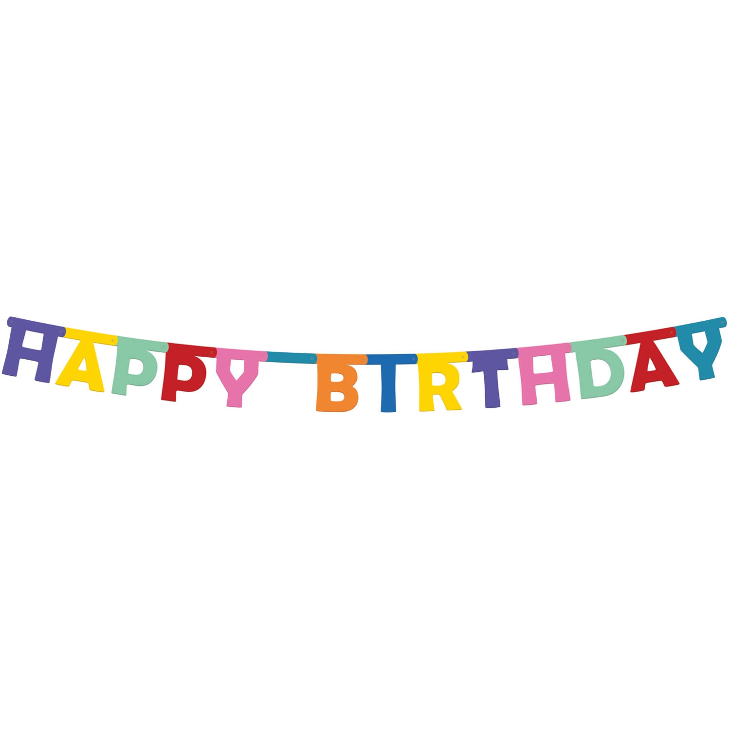 Girlande "Happy Birthday" Color Pop