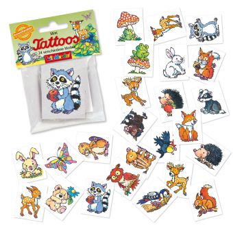 Waldtiere - 24 Mini-Tattoos Waldtiere - 24 Mini-Tattoos