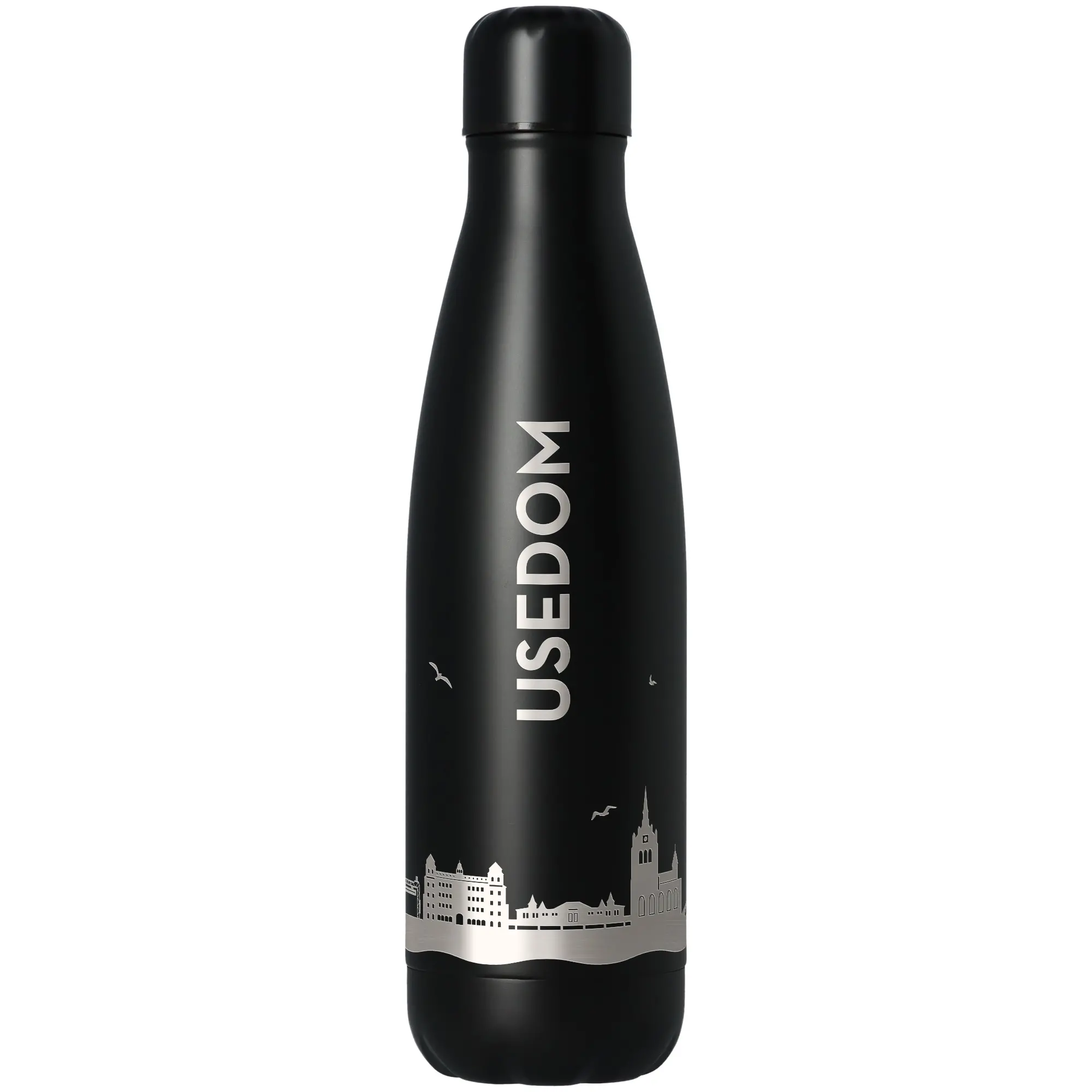 Trinkflasche Skyline Usedom Schwarz 500ml