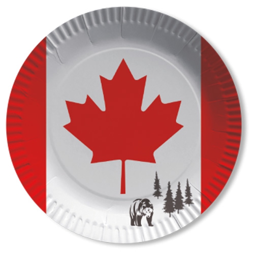Kanada - 8 Pappteller Kanada - 8 Pappteller