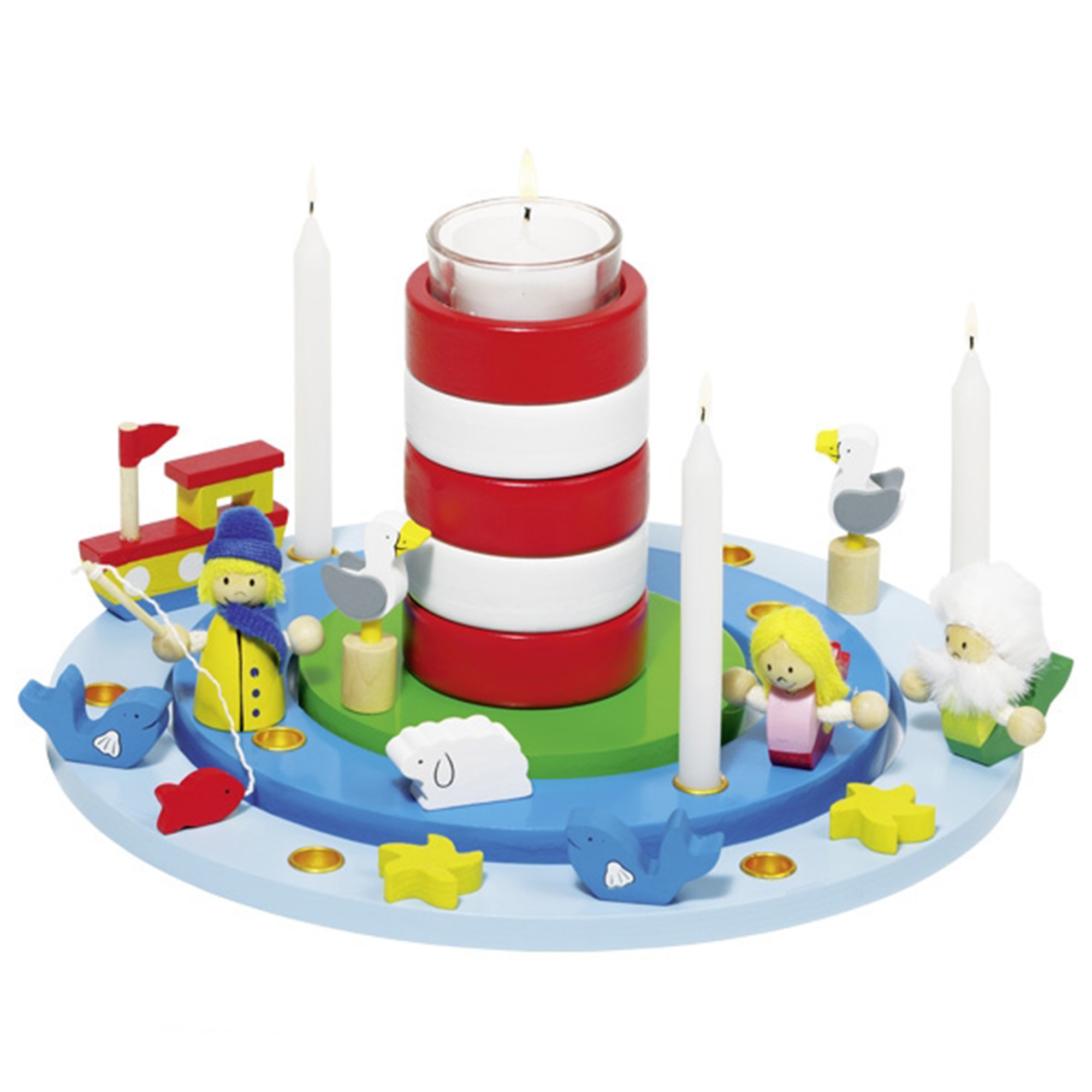 Goki - Geburtstagskranz Maritim Geburtstagstorte, Nachtisch, Essen, Spielzeug, Kerze