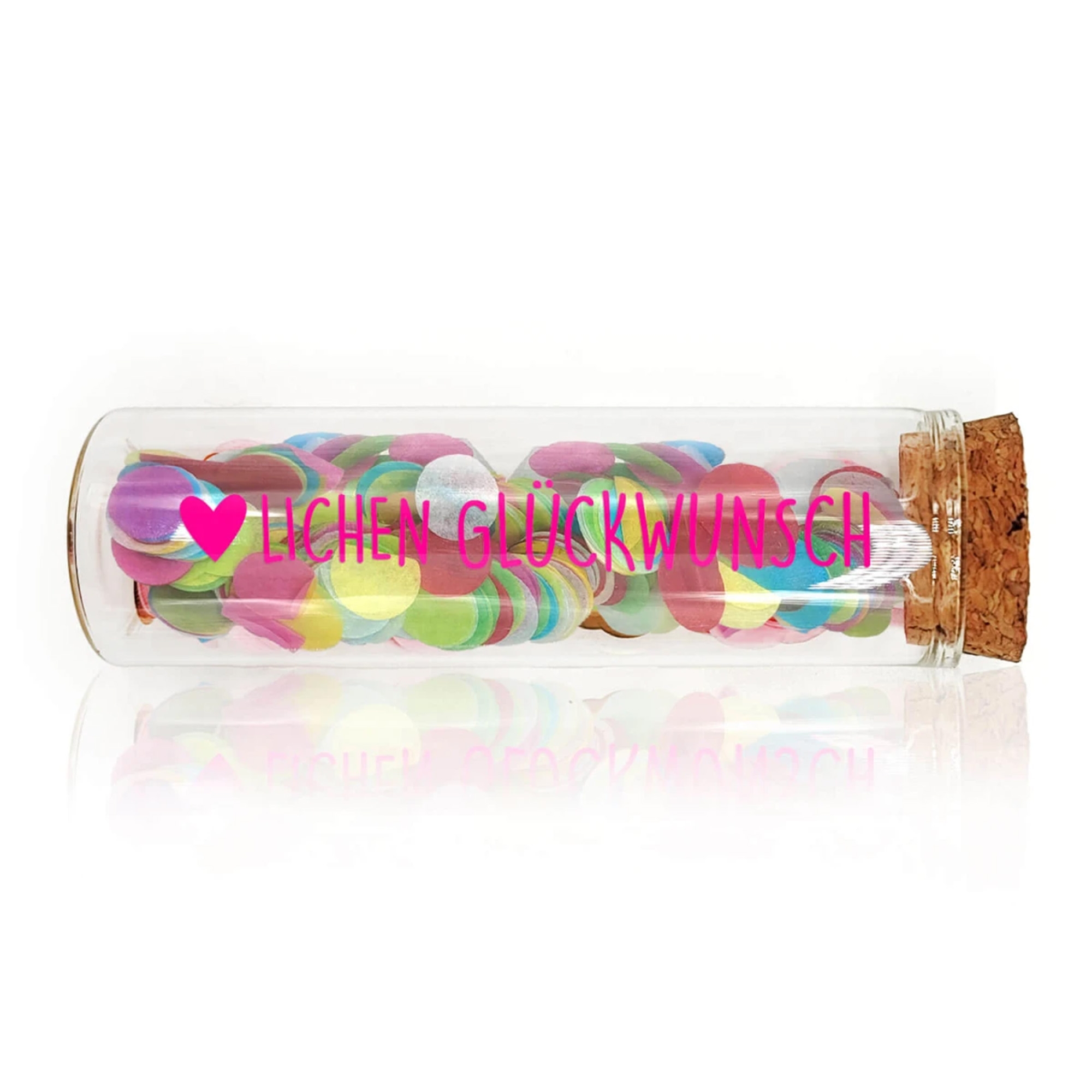 Geldgeschenk Röhrchen "Herzlichen Glückwunsch" Neon pink Geldgeschenk Röhrchen "Herzlichen Glückwunsch" Neon pink