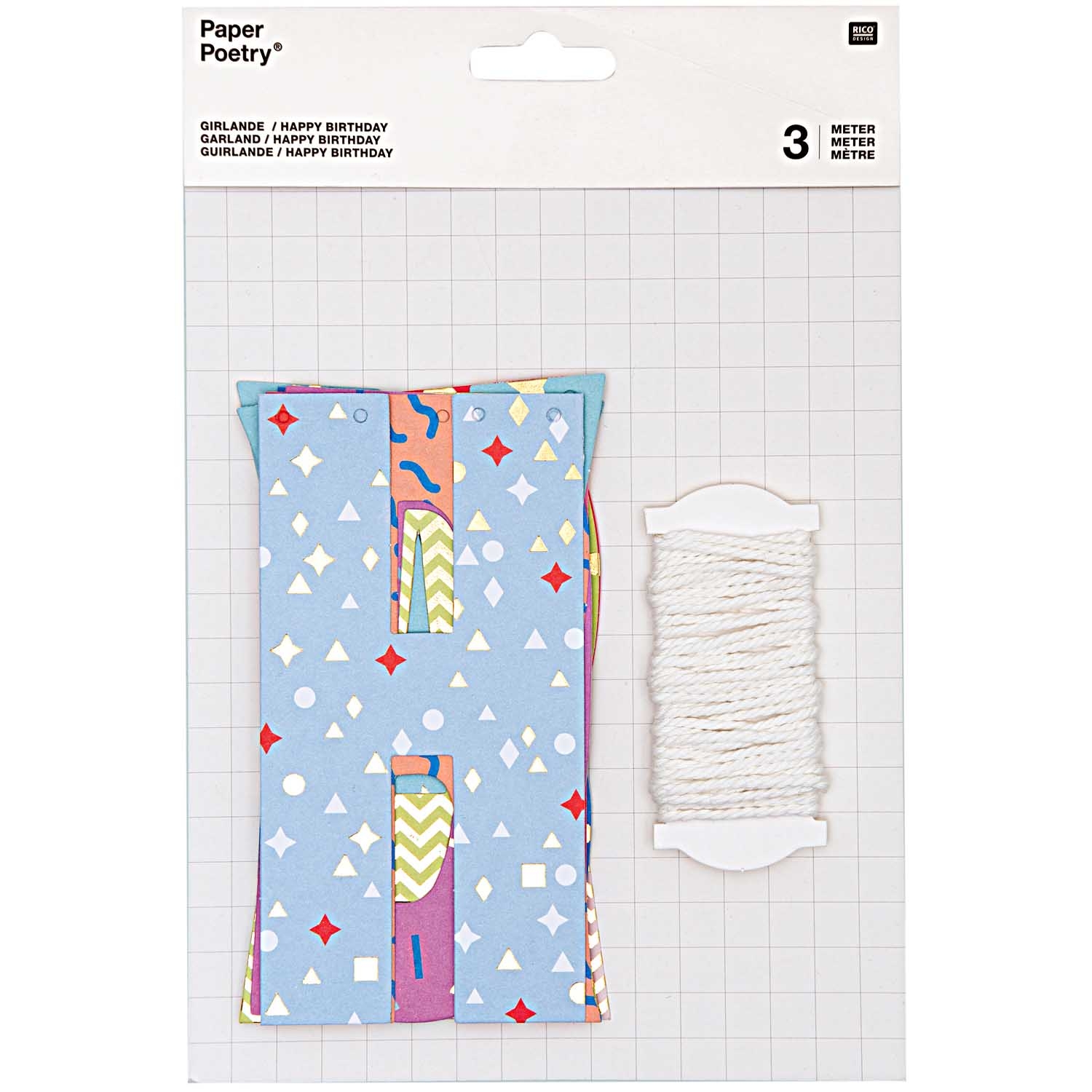 Girlande - Happy Birthday "Pastelltraum" Girlande - Happy Birthday "Pastelltraum"