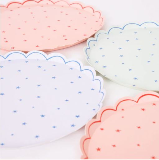 Meri Meri - 8 Pappteller "kleine Sterne" Meri Meri - 8 Pappteller "kleine Sterne"