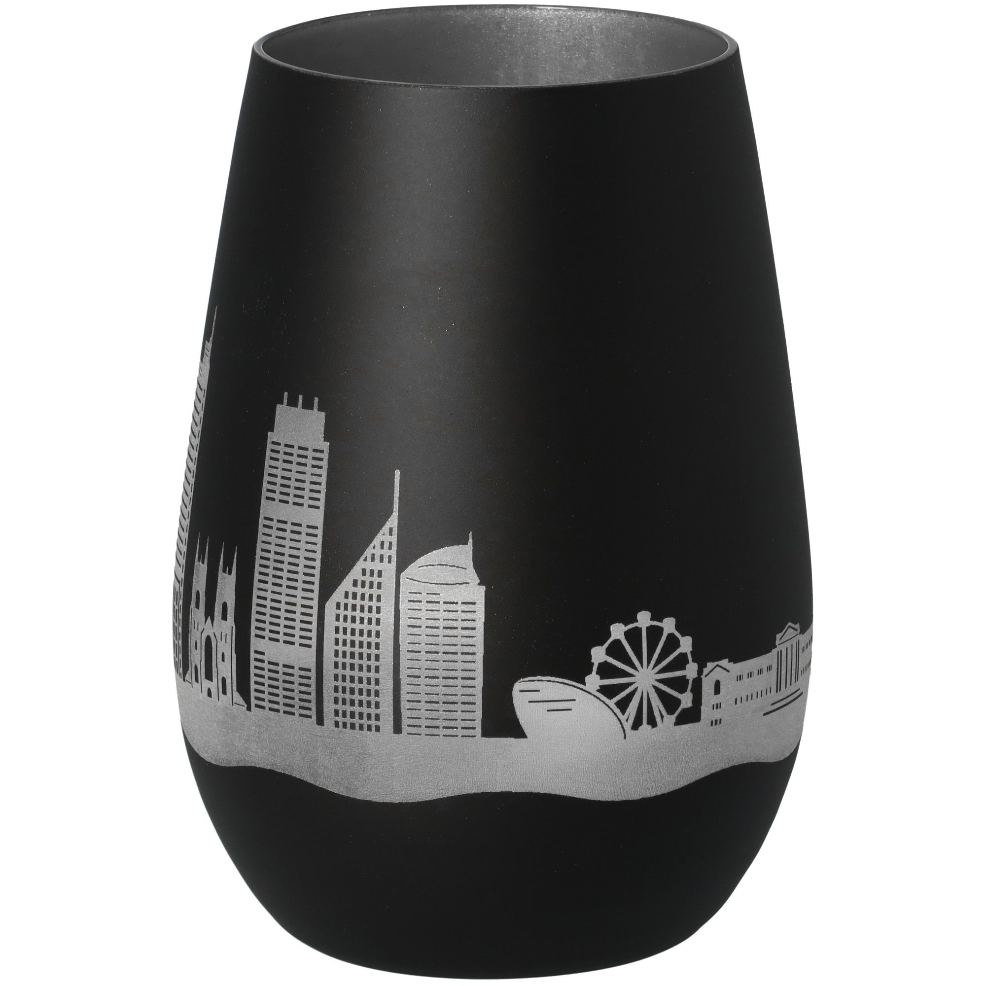 Windlicht Skyline Sydney Schwarz/Silber Töpferei, Krug, Vase