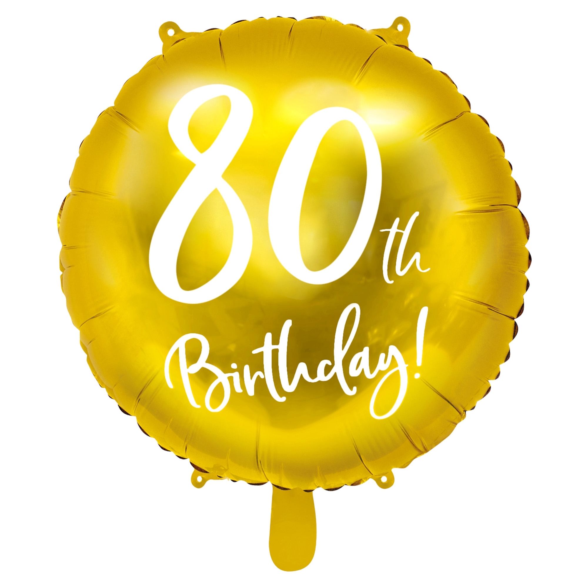 Folienballon "80th Birthday" 45cm Ballon
