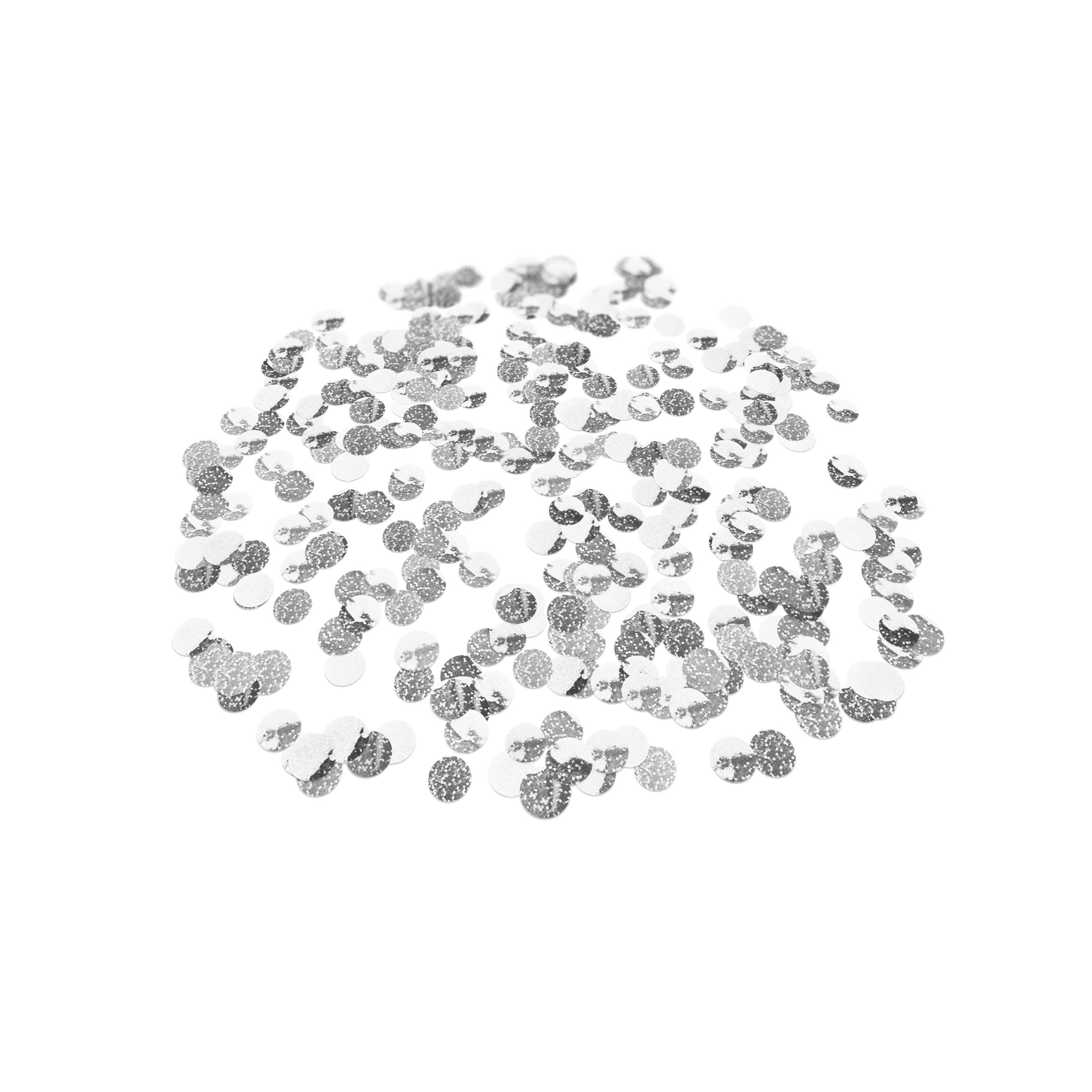 Folienkonfetti 2cm Rund 15g Holo Silber Folienkonfetti 2cm Rund 15g Holo Silber