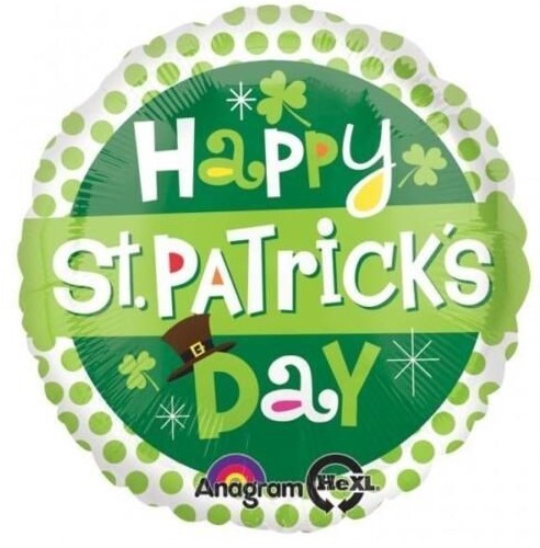 Folienballon "Happy St. Patrick's Day" 45cm