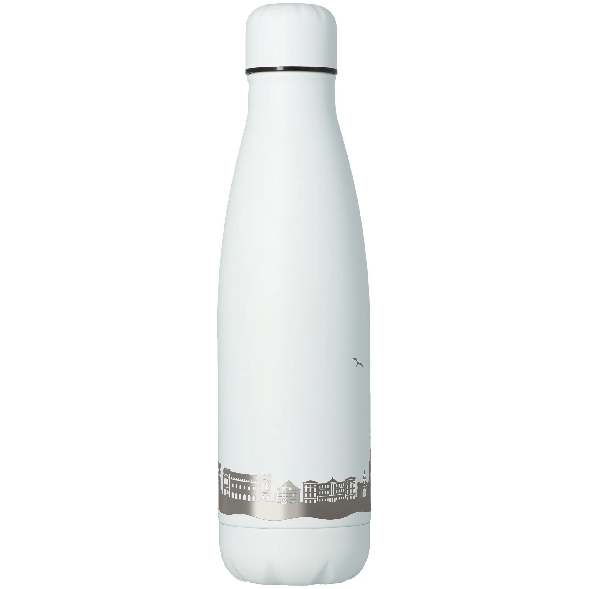 Trinkflasche Skyline Schwerin Weiß 500ml
