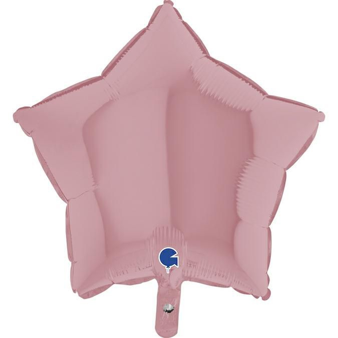 Folienballon Stern Matte Pink 45cm