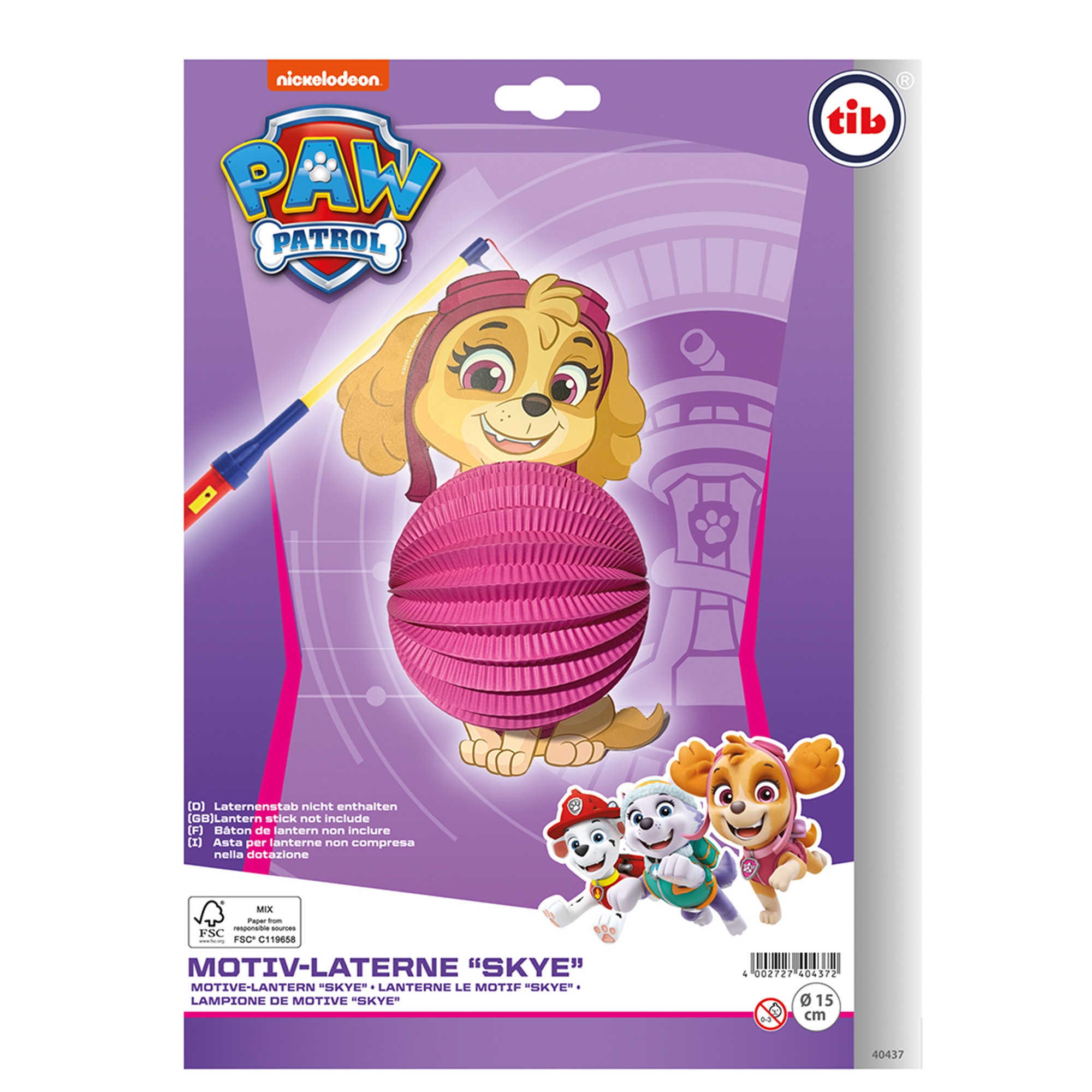 Motiv Laterne "Paw Patrol Skye" Werbung, Plakat