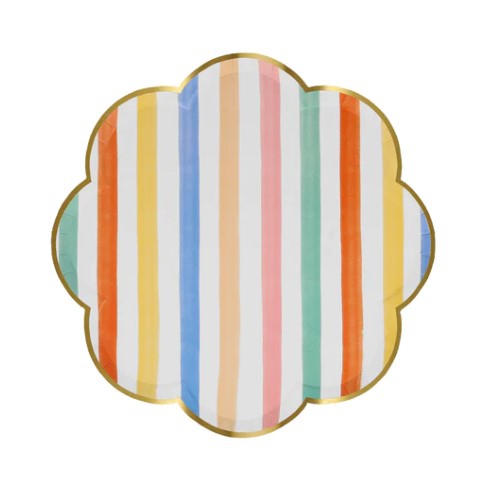 Meri Meri - 8 Pappteller groß "Muster" Pastell Meri Meri - 8 Pappteller groß "Muster" Pastell