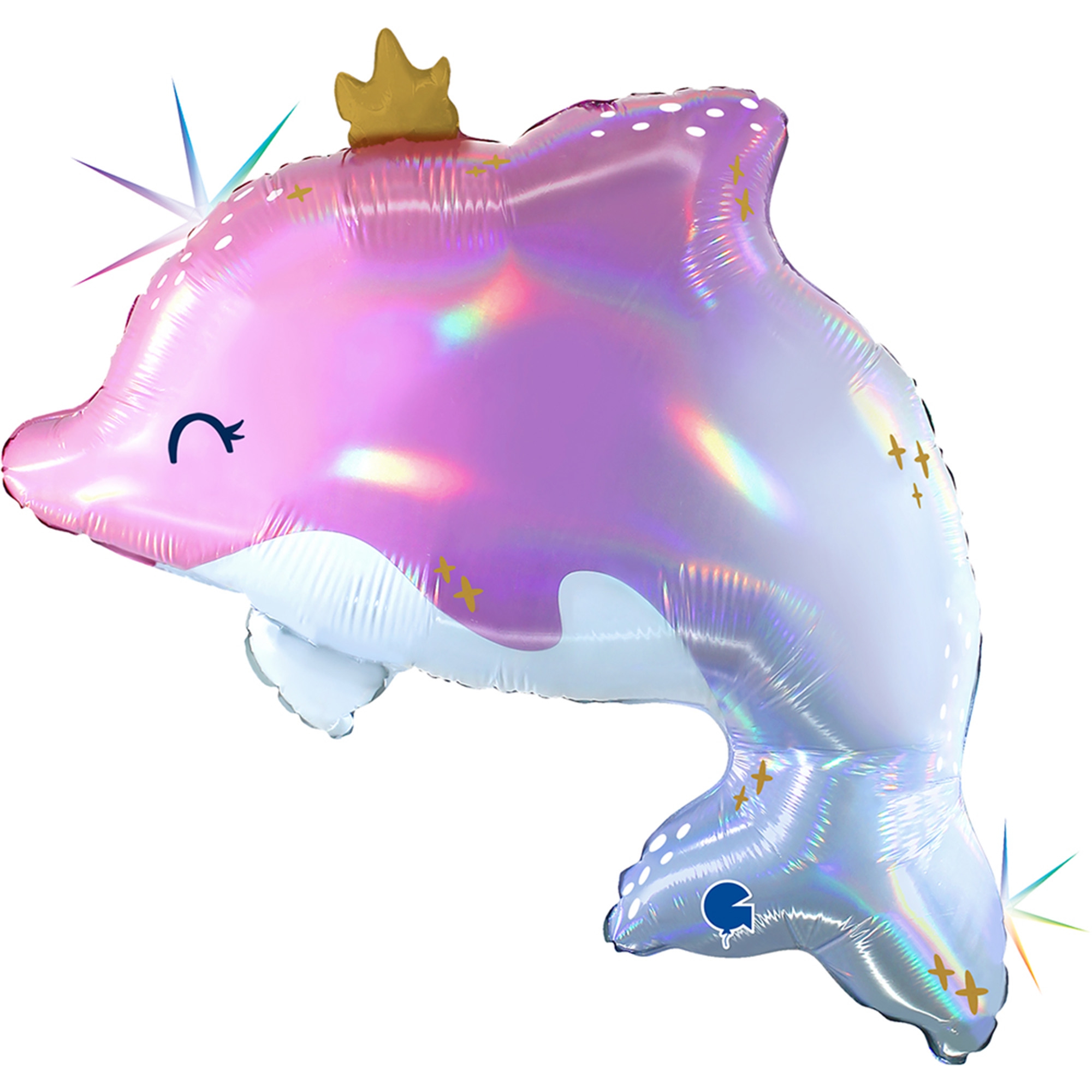 Folienballon "Schimmernder Delfin" 70cm
