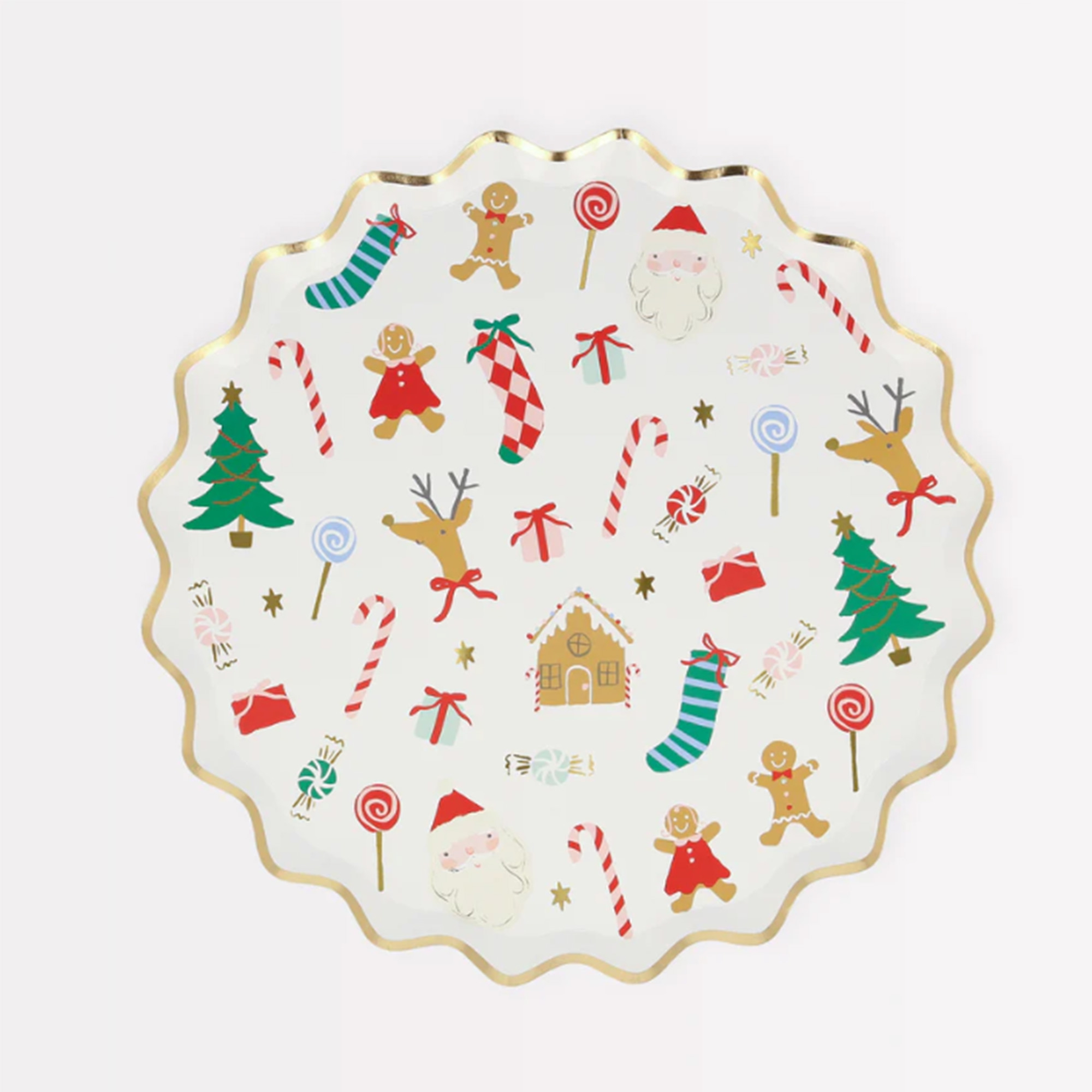 Meri Meri - 8 Pappteller Weihnachtsmotive Meri Meri - 8 Pappteller Weihnachtsmotive