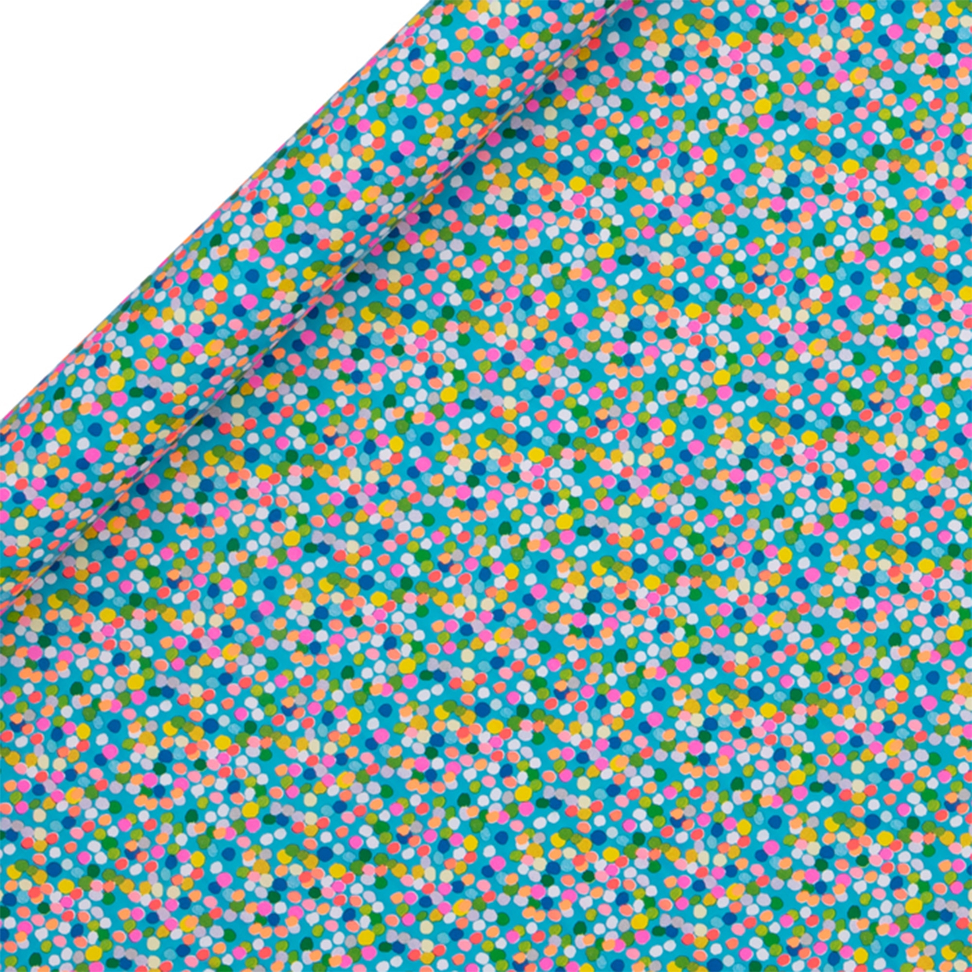 Geschenkpapier auf Rolle "Blau gepunktet" 4m