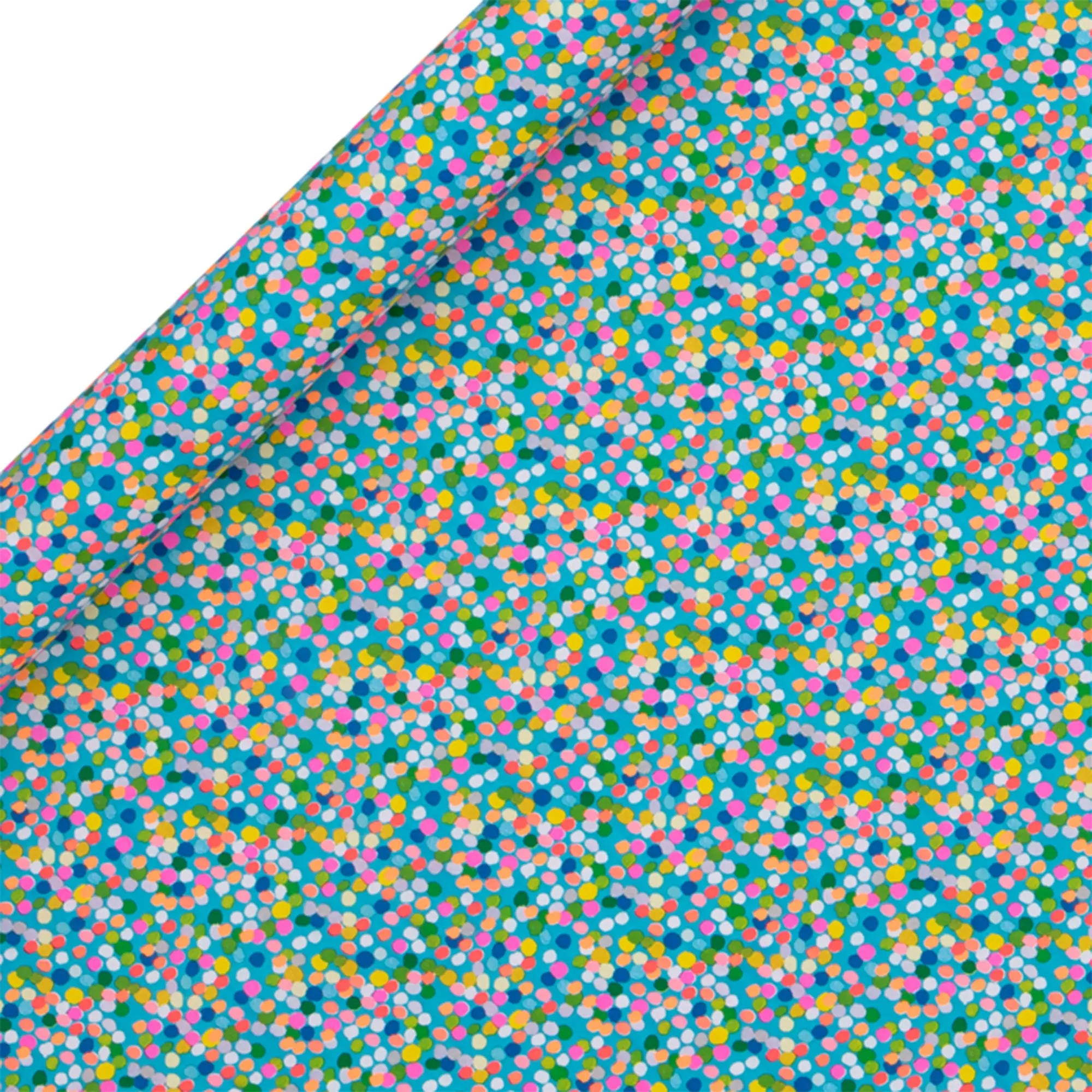 Geschenkpapier auf Rolle "Blau gepunktet" 4m