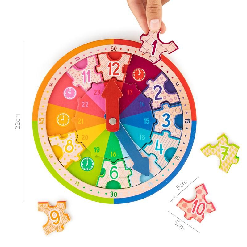 Lernuhr Holzpuzzle Lernuhr Holzpuzzle
