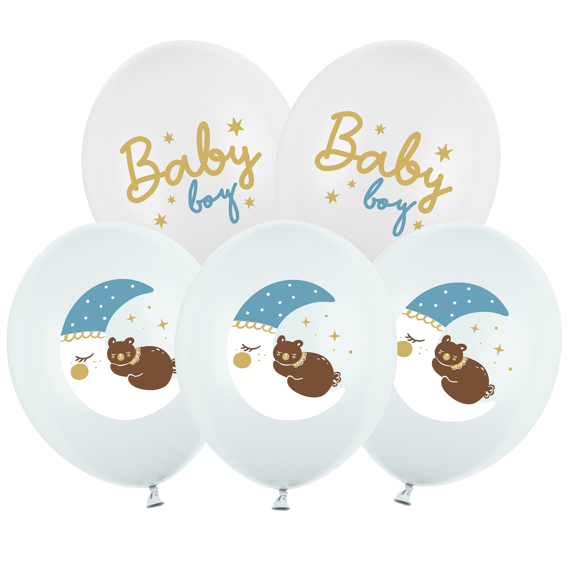 6 Latexballons im Set "Baby Boy" Ballon