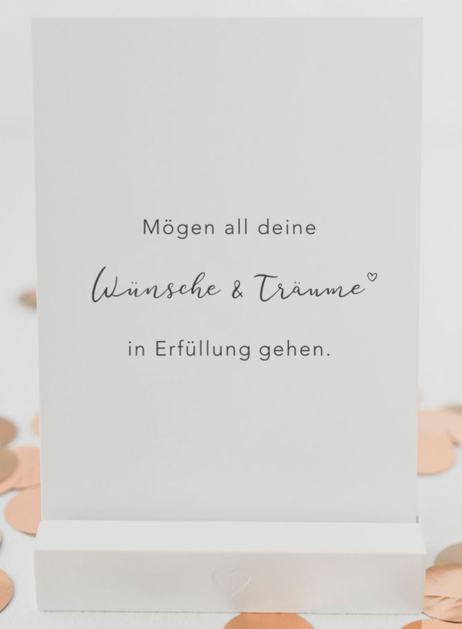 Eulenschnitt - Spruchkarte "Wünsche & Träume"
