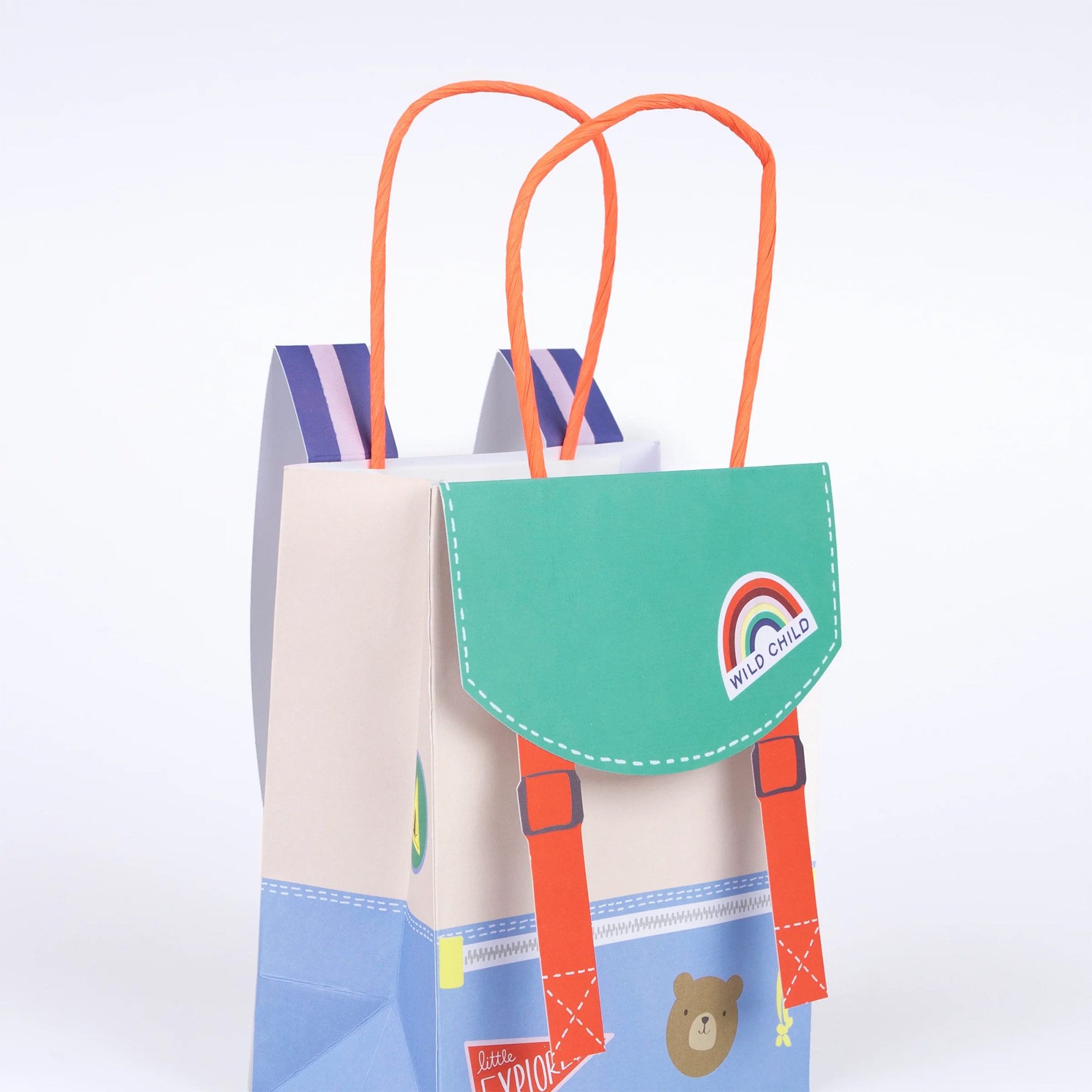 Meri Meri - 8 Partytüten "Rucksack" Tasche, Tragetasche, Zubehör, Handtasche