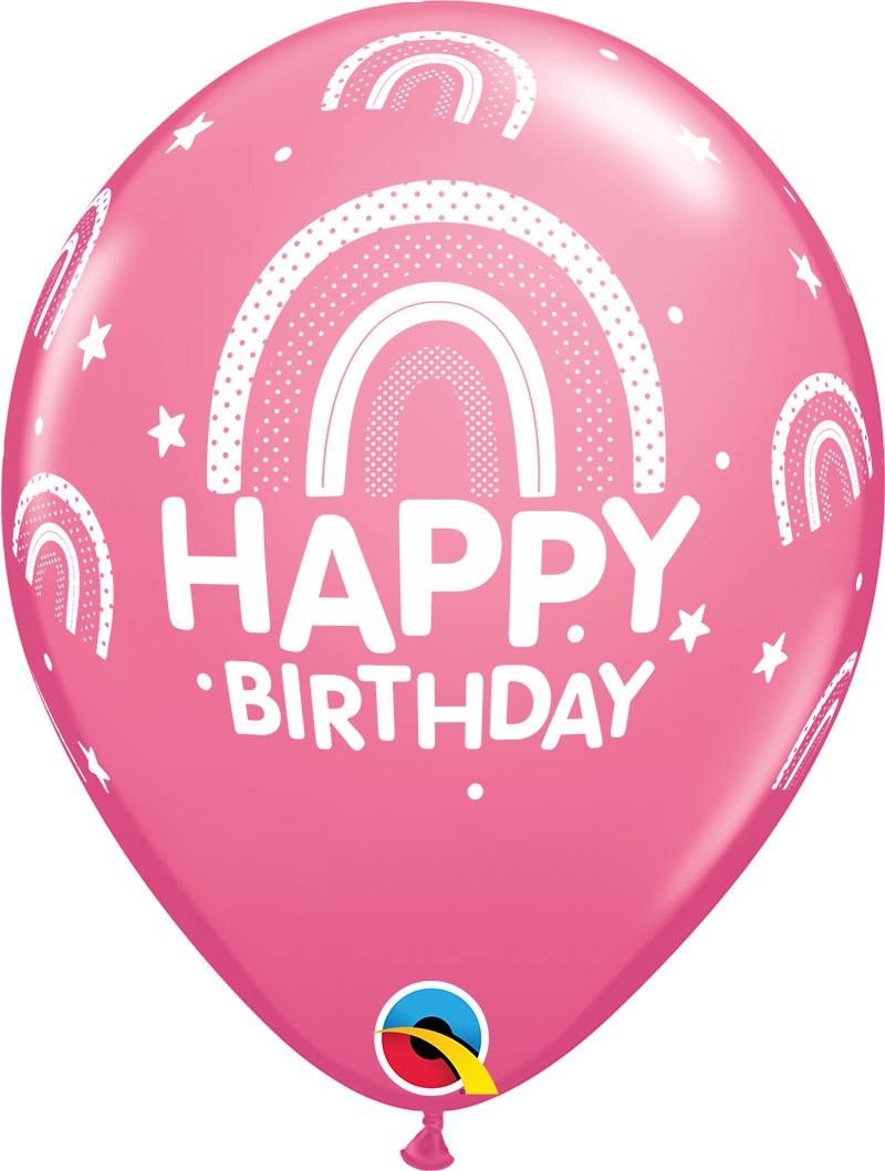 Qualatex Latexballon "H.B." Regenbogen Ø 30cm Qualatex Latexballon "H.B." Regenbogen Ø 30cm