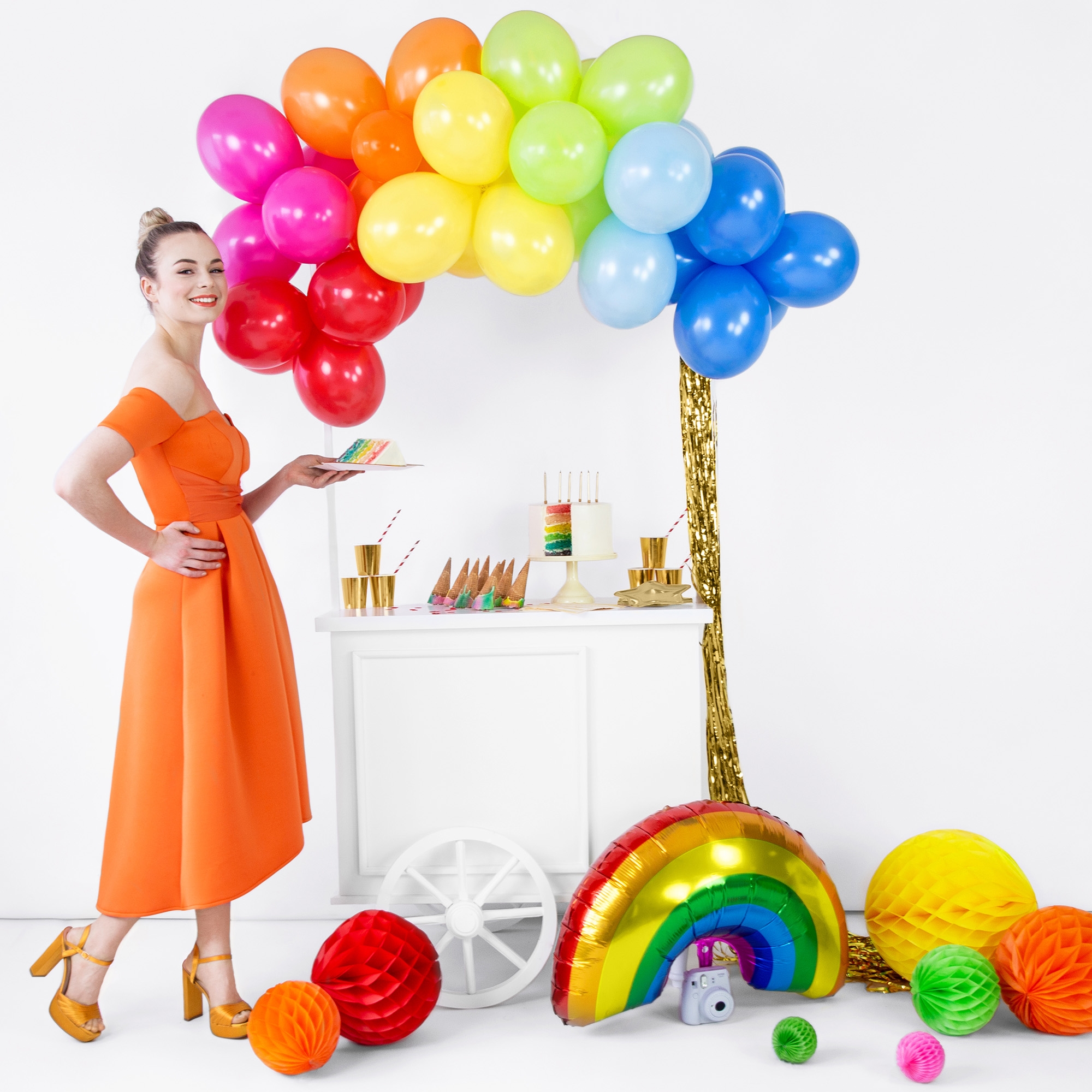 Honeycomb Balls "Apfelgrün" 10 cm Ballon, Leute, Person, Erwachsener, Frau