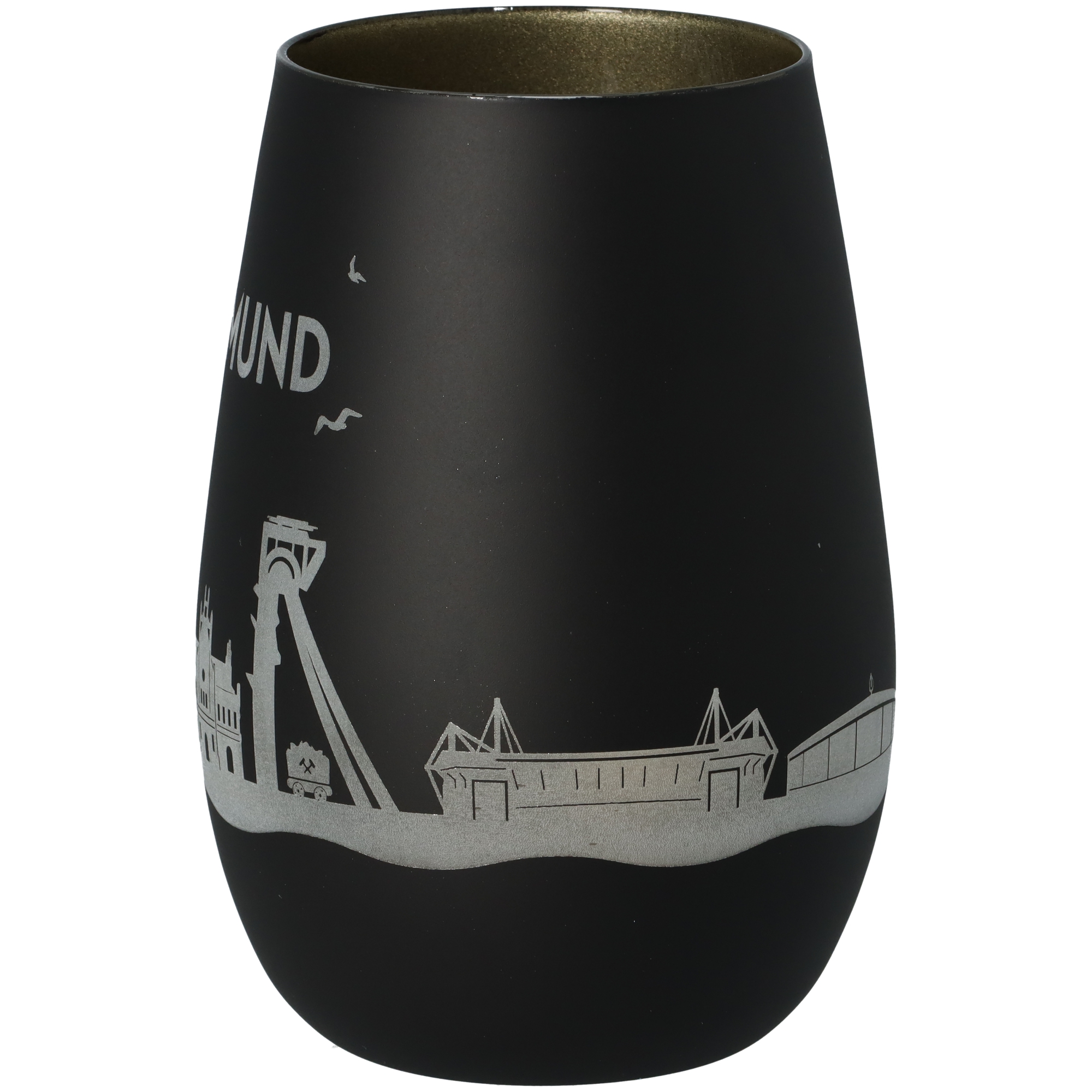 Windlicht Skyline Dortmund Schwarz/Gold Windlicht Skyline Dortmund Schwarz/Gold