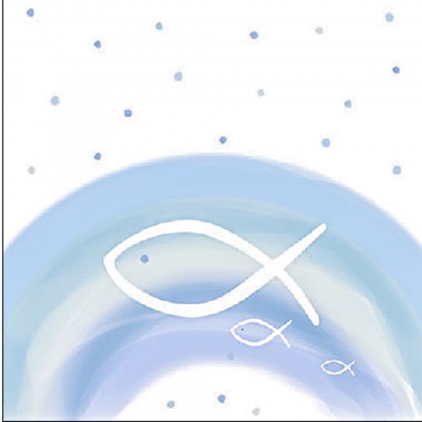 20 Servietten "Blauer Regenbogen" Fische 20 Servietten "Blauer Regenbogen" Fische