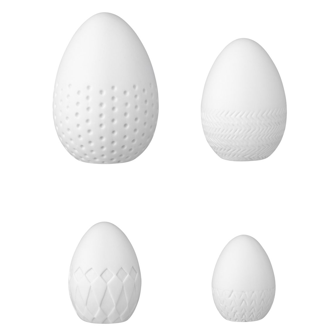 Räder Design - "Porzellaneier" Relief 4er Set