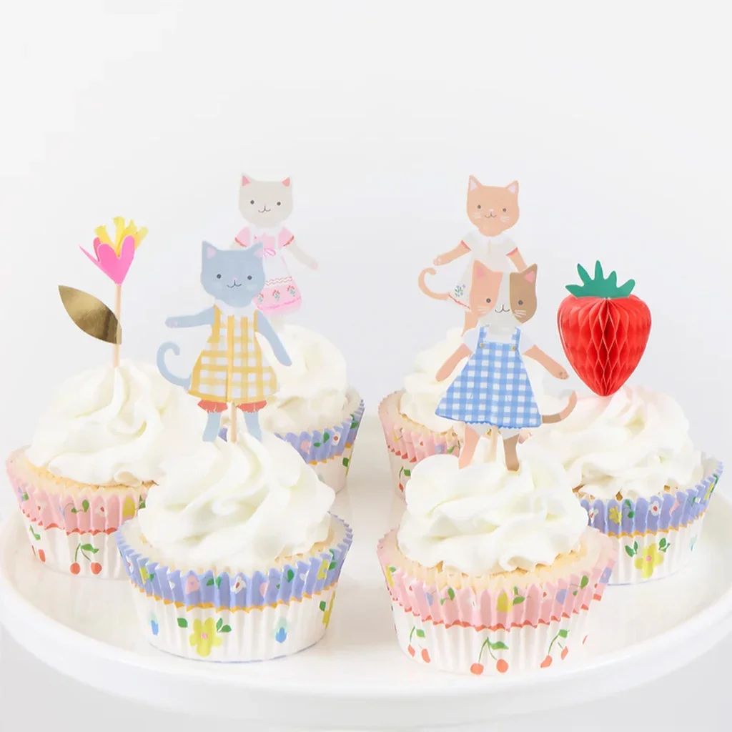 Meri Meri - Cupcake Set "Kitten Club" 48 Teilig