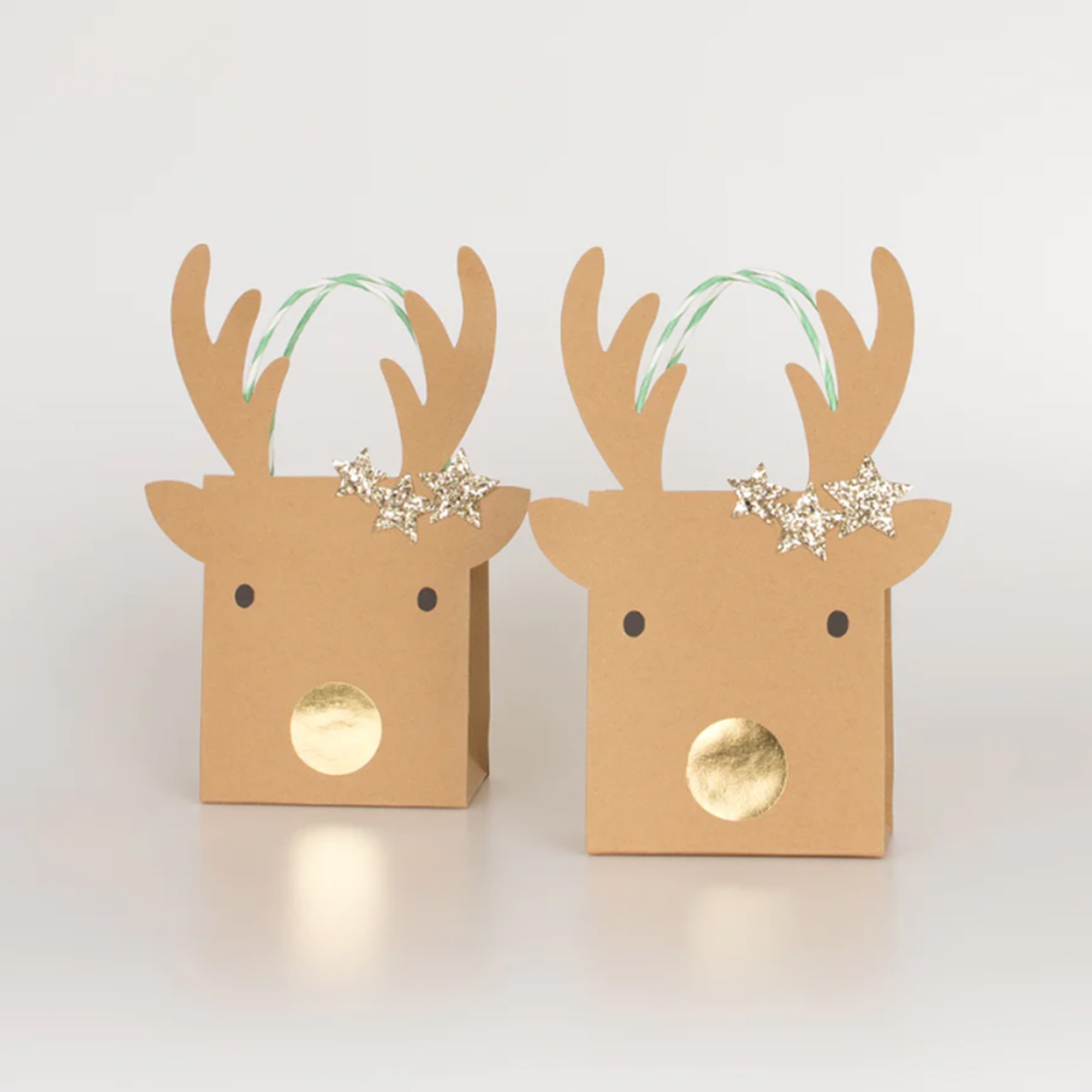 Meri Meri - 2 kleine Rentier Geschenktüten Meri Meri - 2 kleine Rentier Geschenktüten