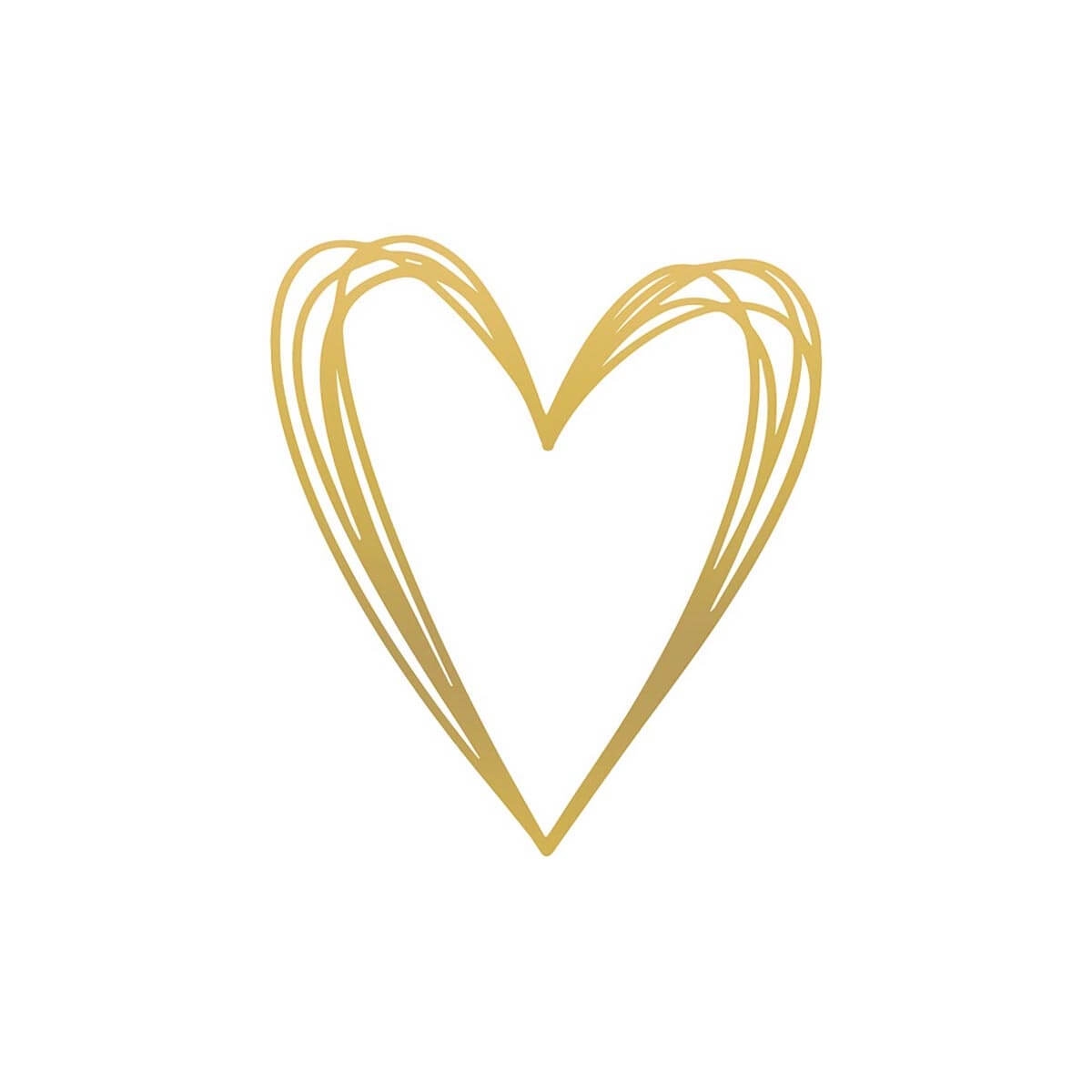 20 Servietten "Pure Heart" Gold