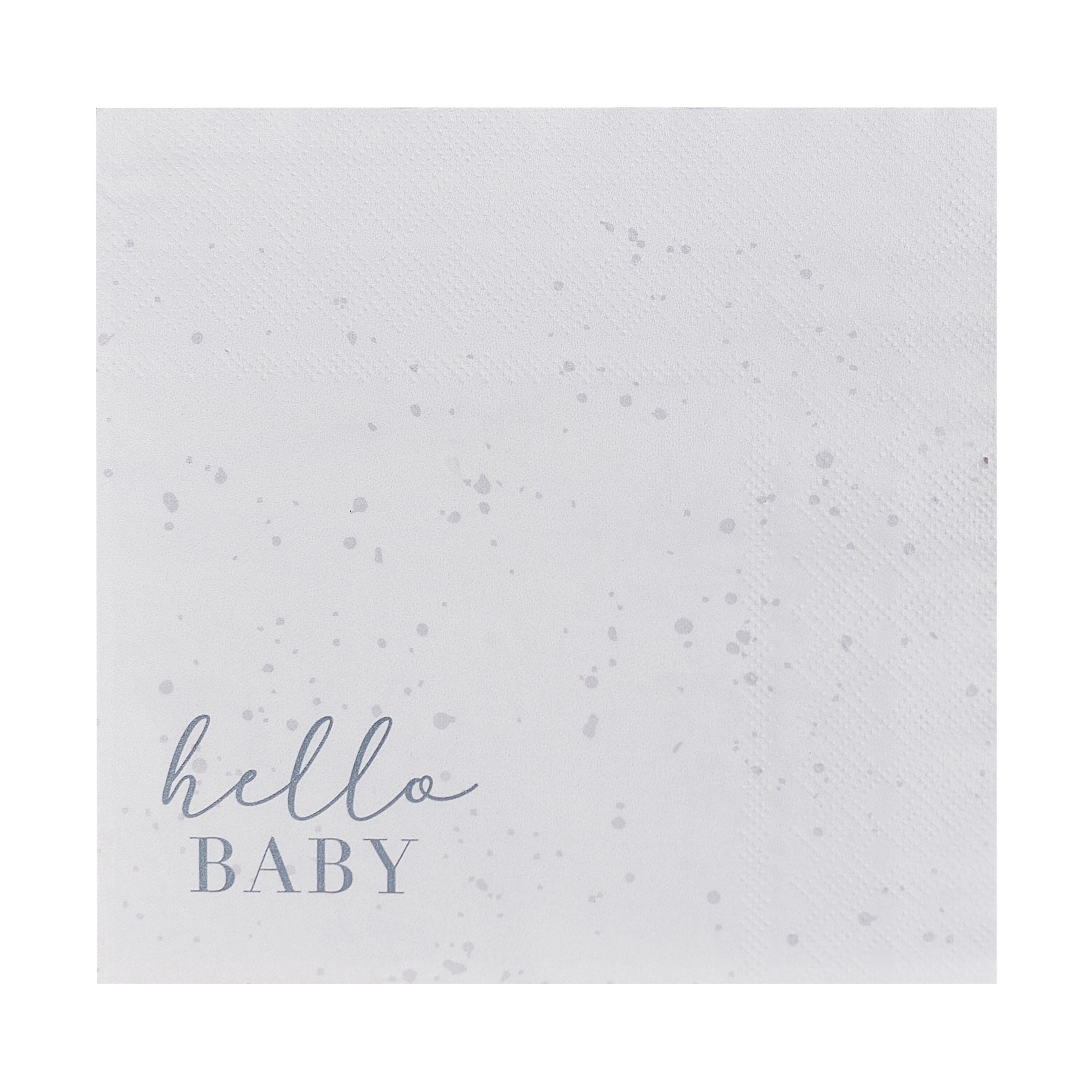 16 Servietten "Hello Baby" 100% umweltfreundlich