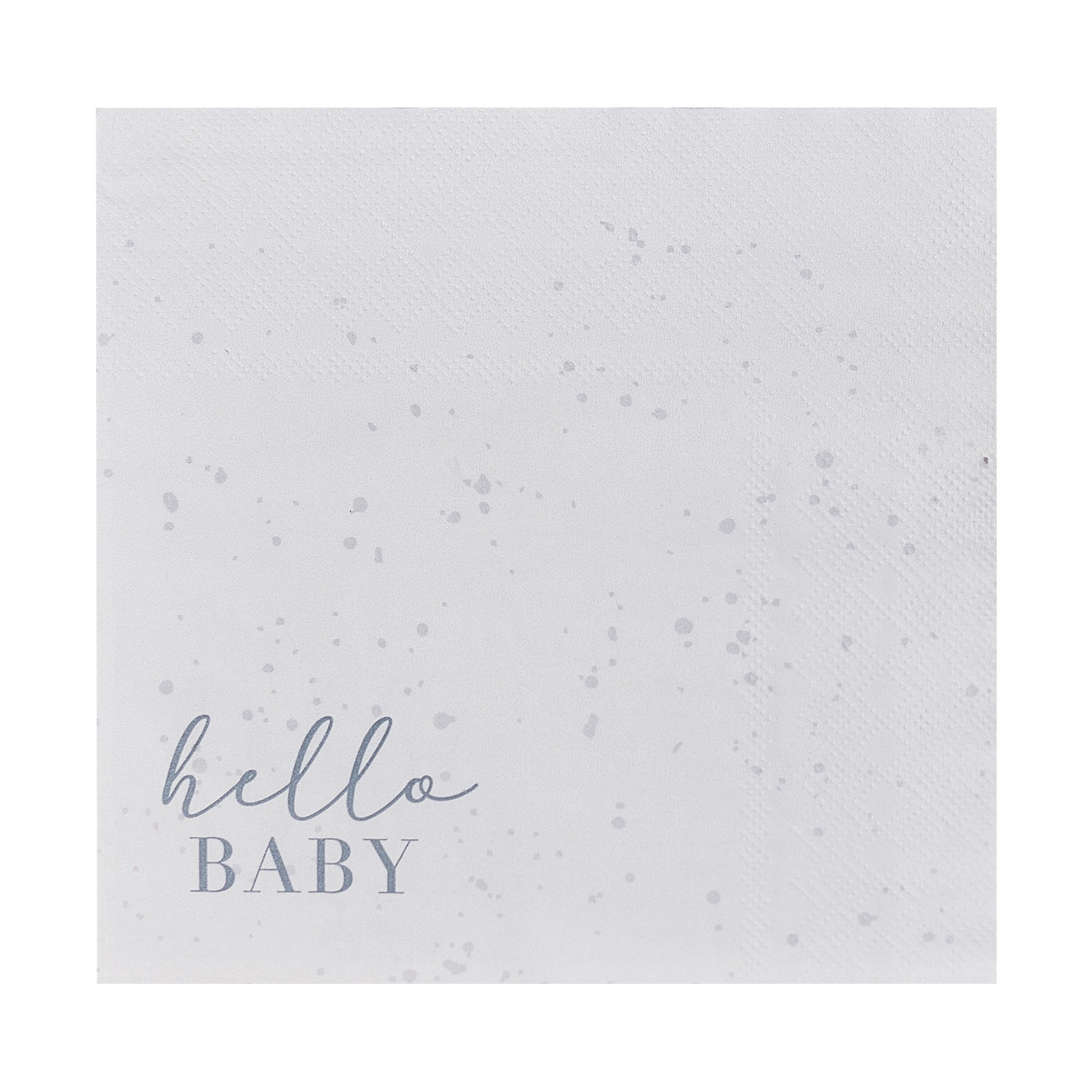 16 Servietten "Hello Baby" 100% umweltfreundlich 16 Servietten "Hello Baby" 100% umweltfreundlich