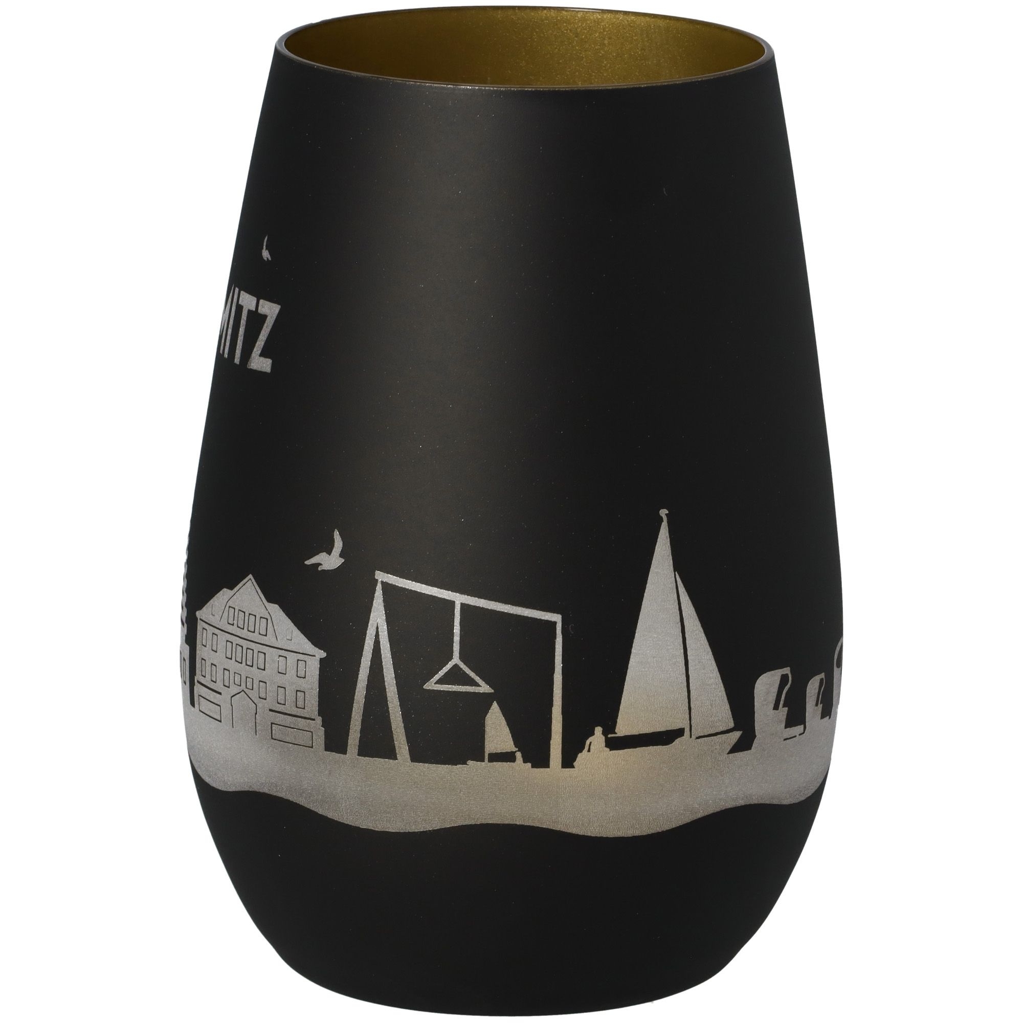 Windlicht Skyline Grömitz Schwarz/Gold Windlicht Skyline Grömitz Schwarz/Gold