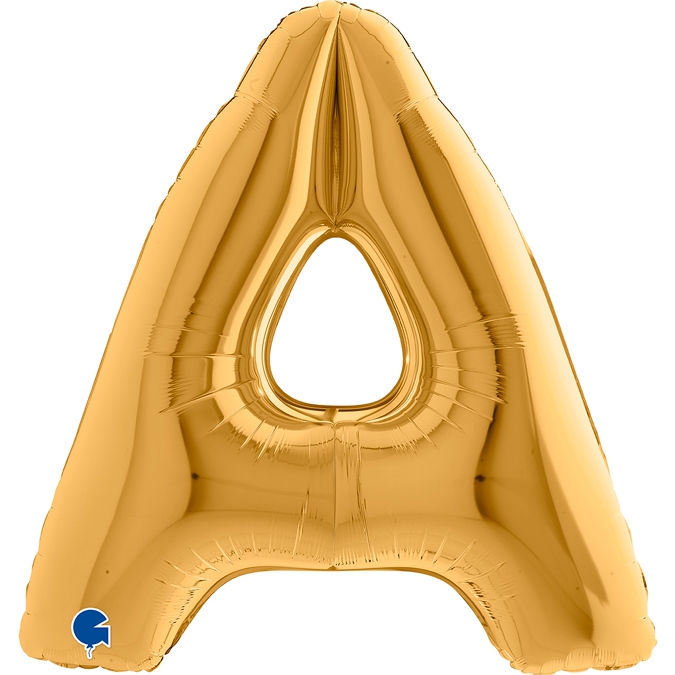 Folienballon Buchstabe A Gold 100cm Folienballon Buchstabe A Gold 100cm