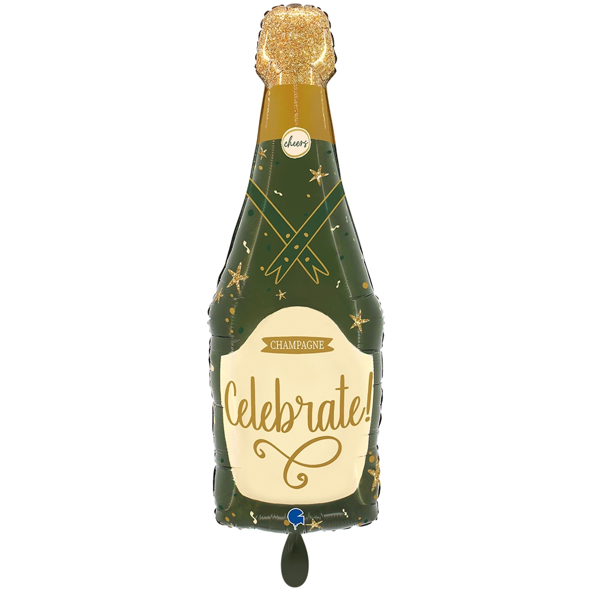 Folienballon "Sparkle Bottle" 100 cm Bier, Getränk, Flasche, Bier-Flasche, Schnaps