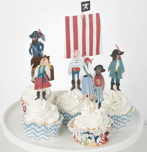 Meri Meri - Cupcake Set "Pirat" 48 Teilig Meri Meri - Cupcake Set "Pirat" 48 Teilig