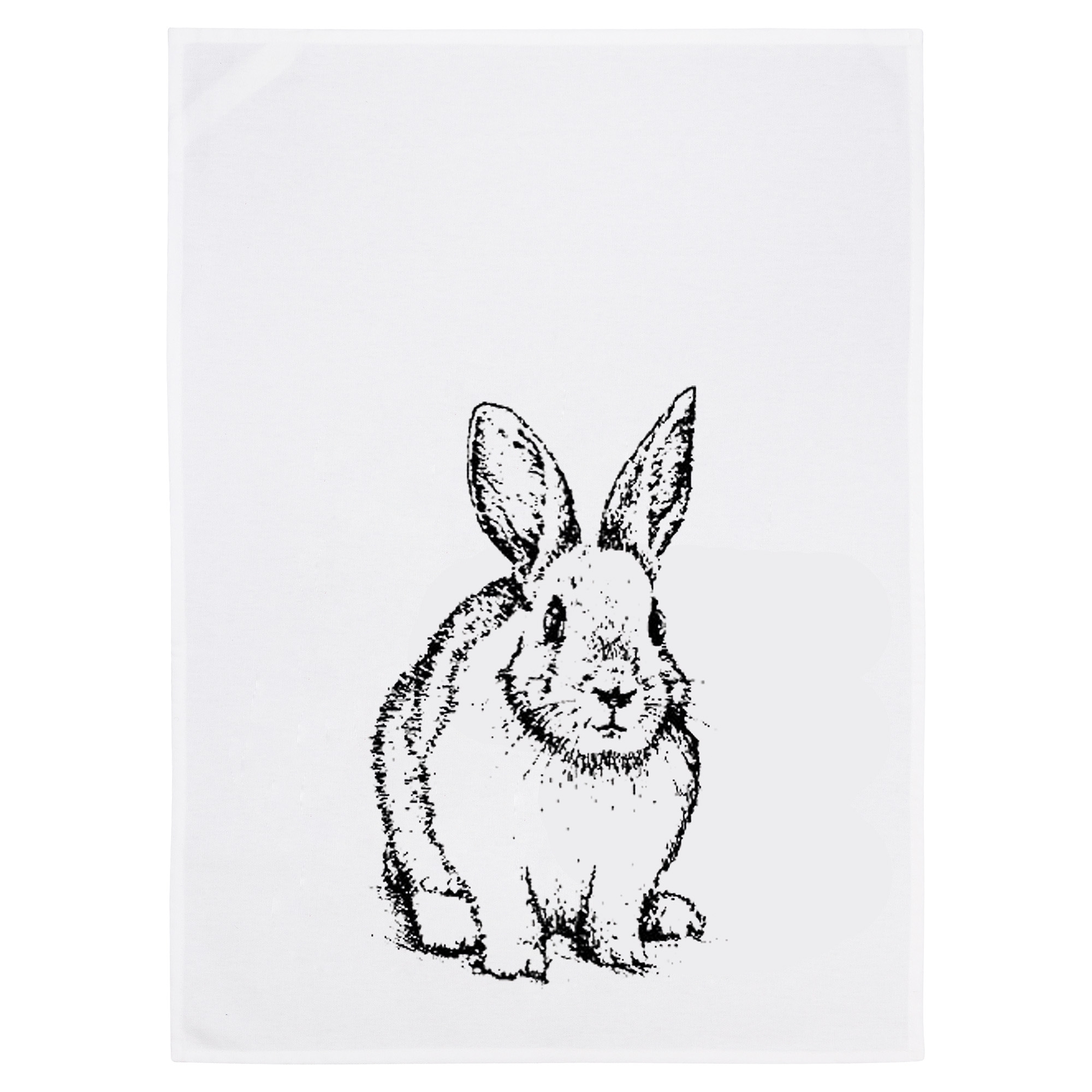 Geschirrtuch "Häschen" Dunkelgrau Kunst, Tier, Känguru, Säugetier