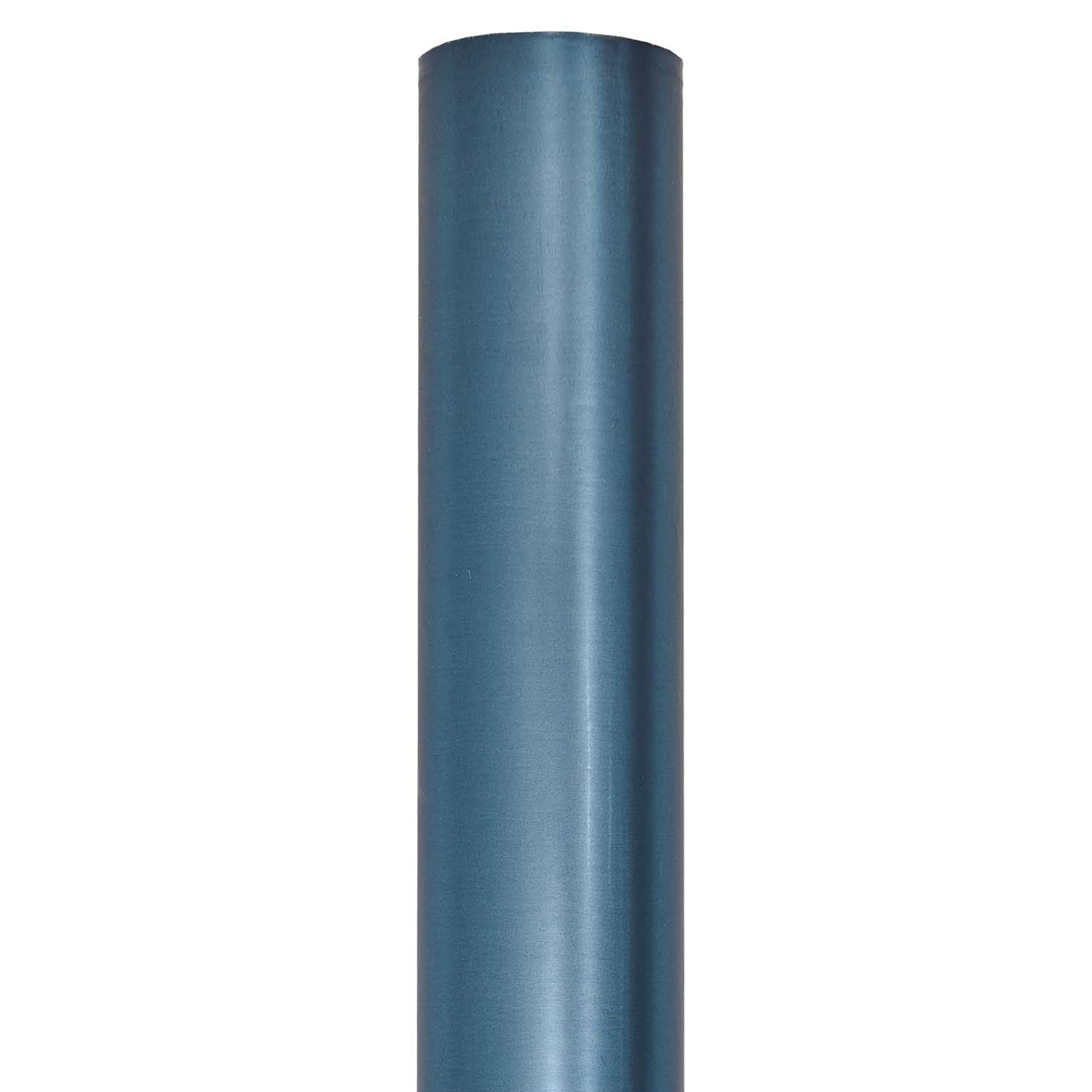 Geschenkpapier auf Rolle, Metallic Blau Matt 2m Geschenkpapier auf Rolle, Metallic Blau Matt 2m