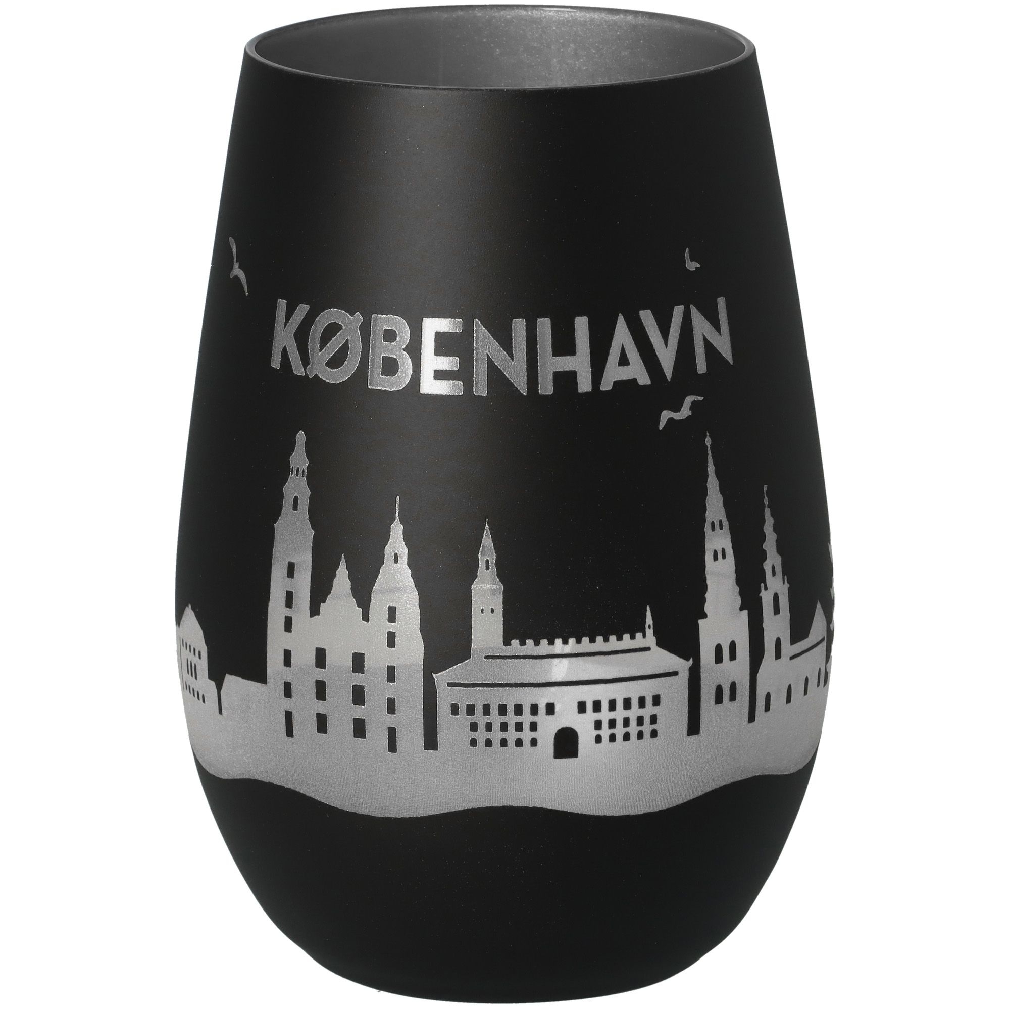 Windlicht Skyline Kopenhagen Schwarz/Silber Windlicht Skyline Kopenhagen Schwarz/Silber