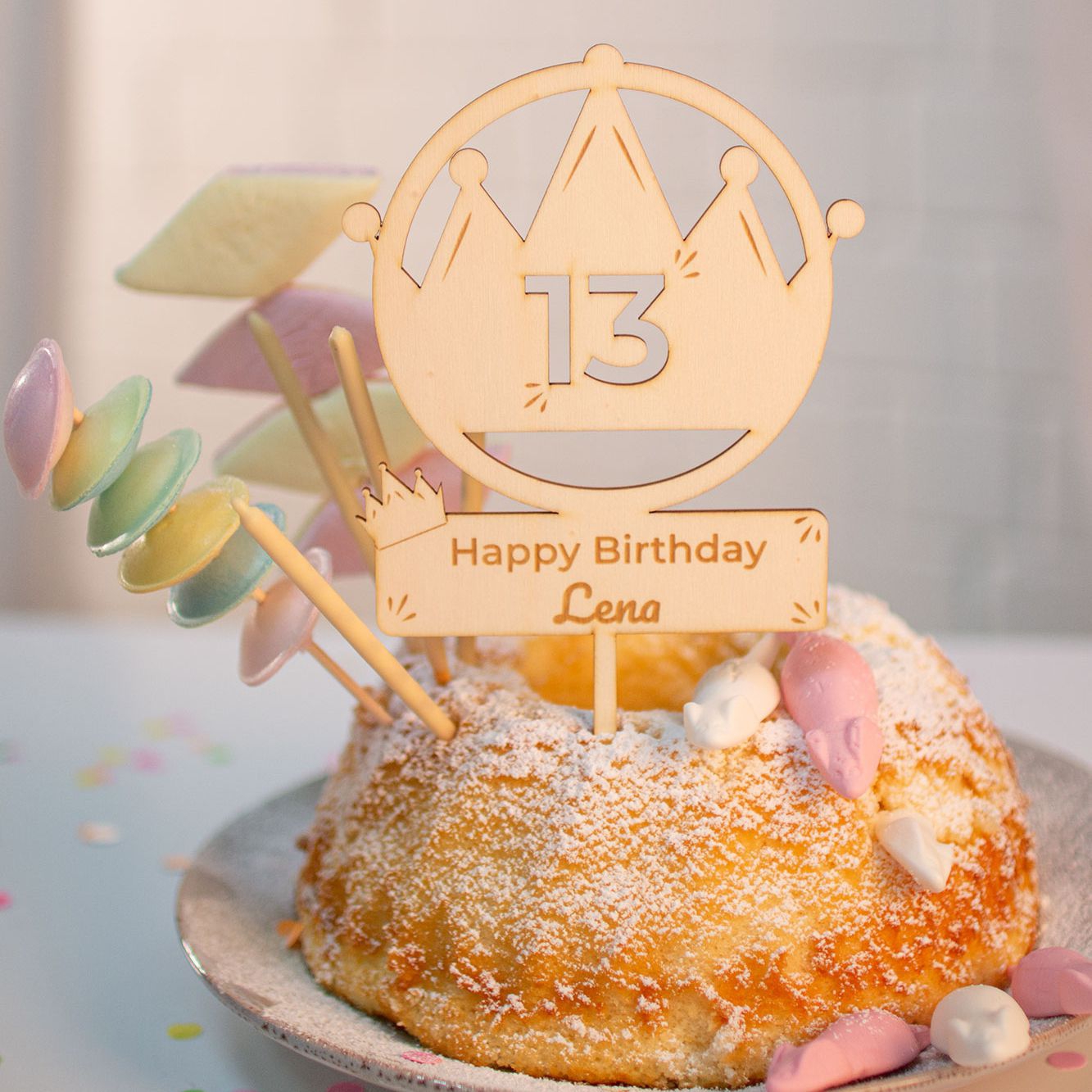 Cake Topper Ballon Krone