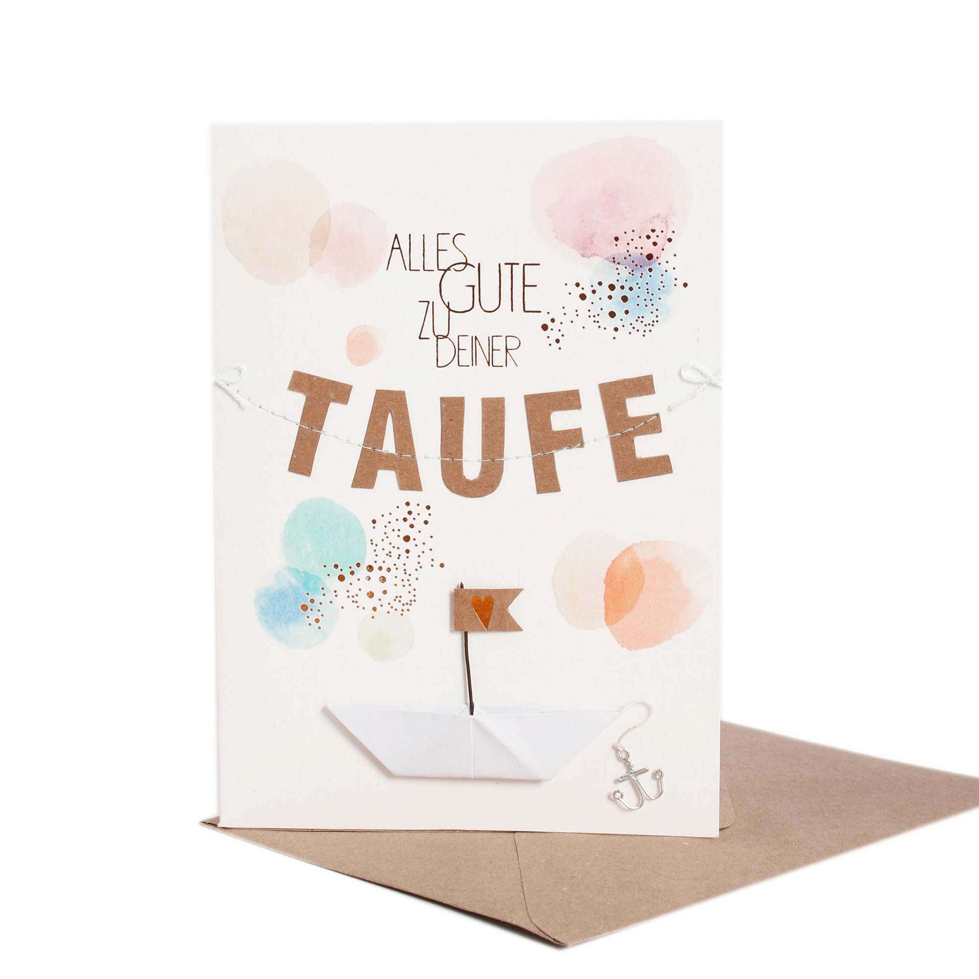 Taufkarte "Girlande" Taufkarte "Girlande"