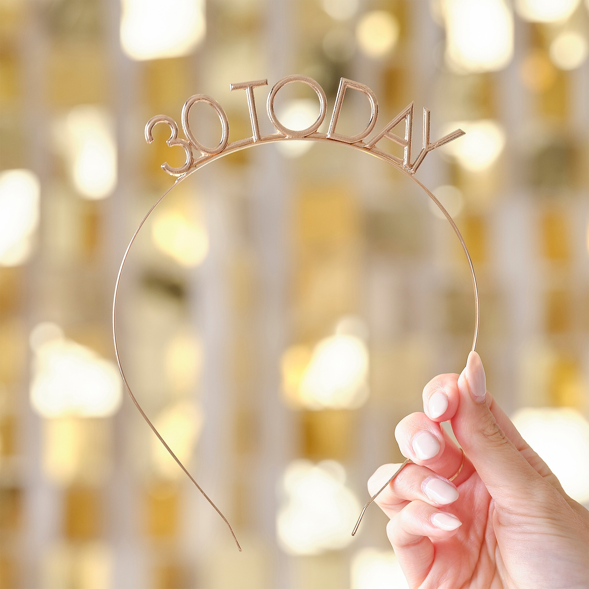 Haarreifen "30 Today", Gold Haarreifen "30 Today", Gold