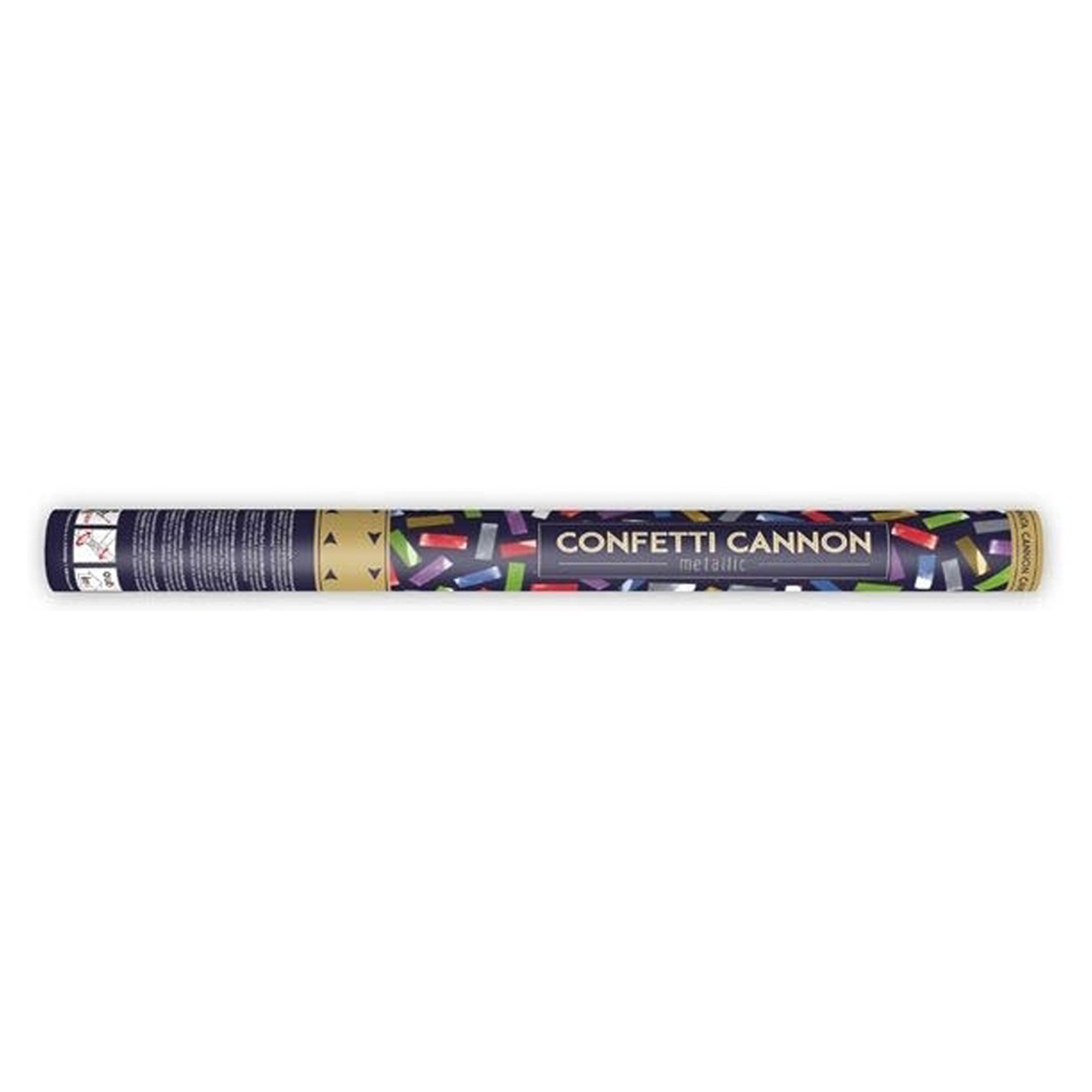 Konfetti Kanone mit buntem Metallic Konfetti, 60 cm Konfetti Kanone mit buntem Metallic Konfetti, 60 cm
