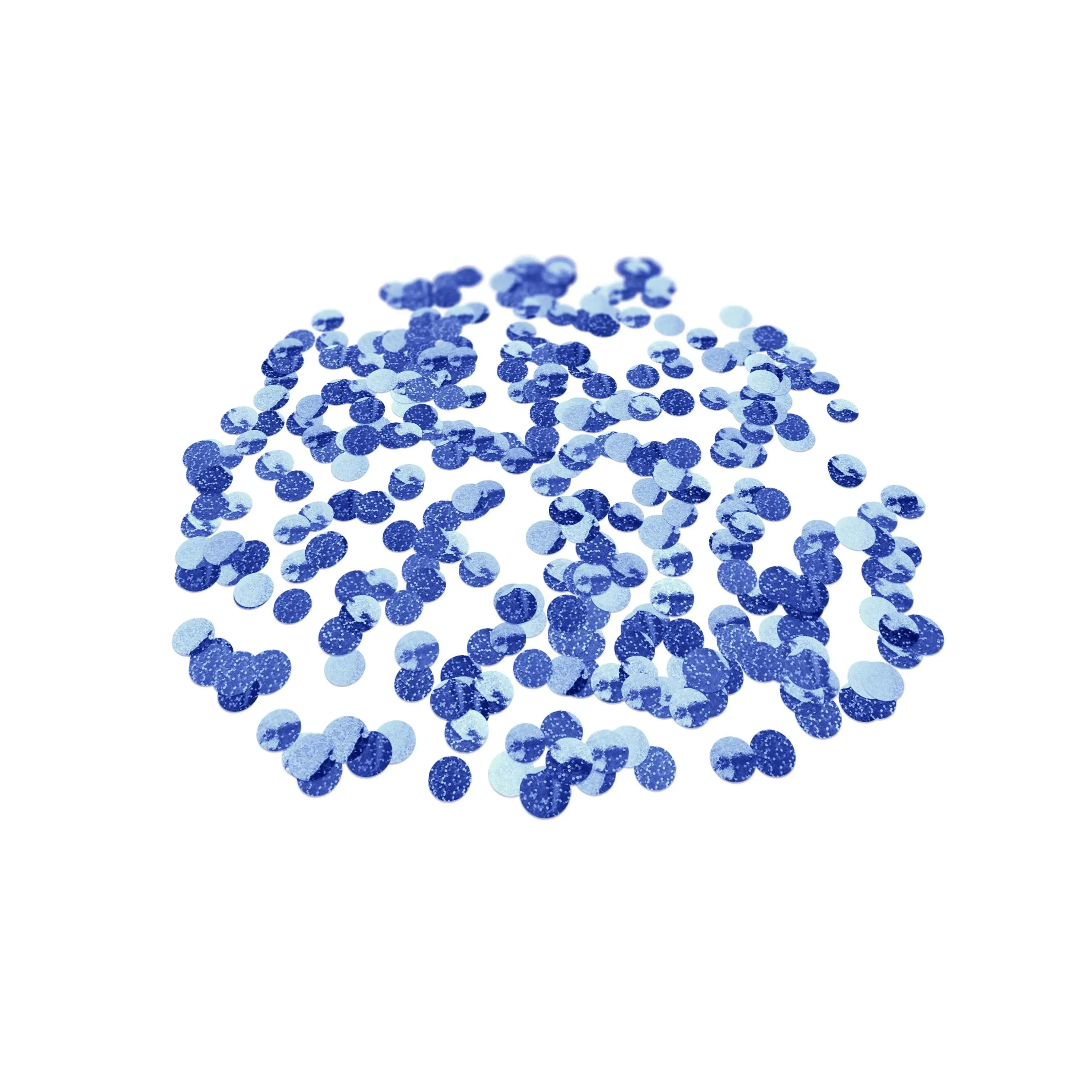 Folienkonfetti 2cm Rund 100g Holo Blau
